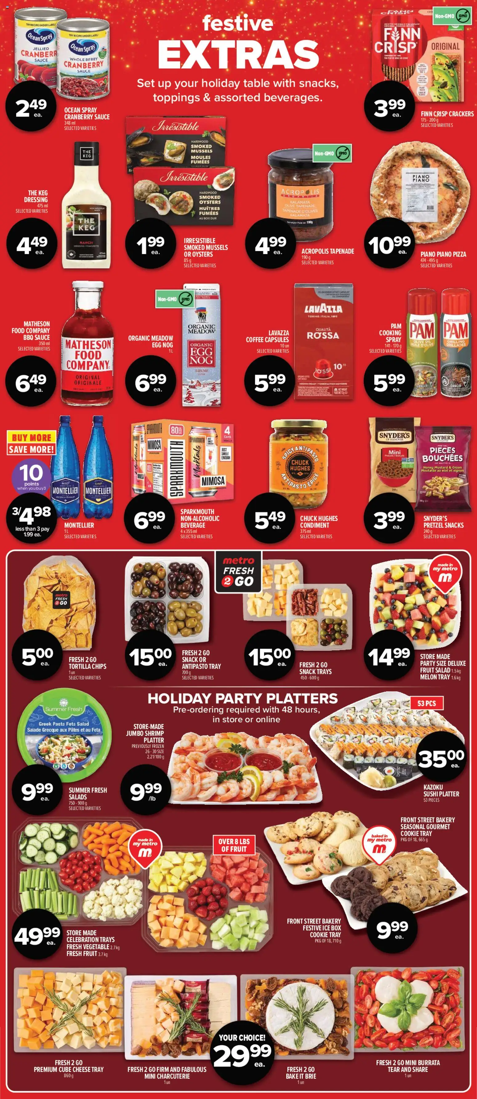 Metro flyer valid from 11.12.2025 | Page: 13 | Products: Pasta, Table, Oil, Pork