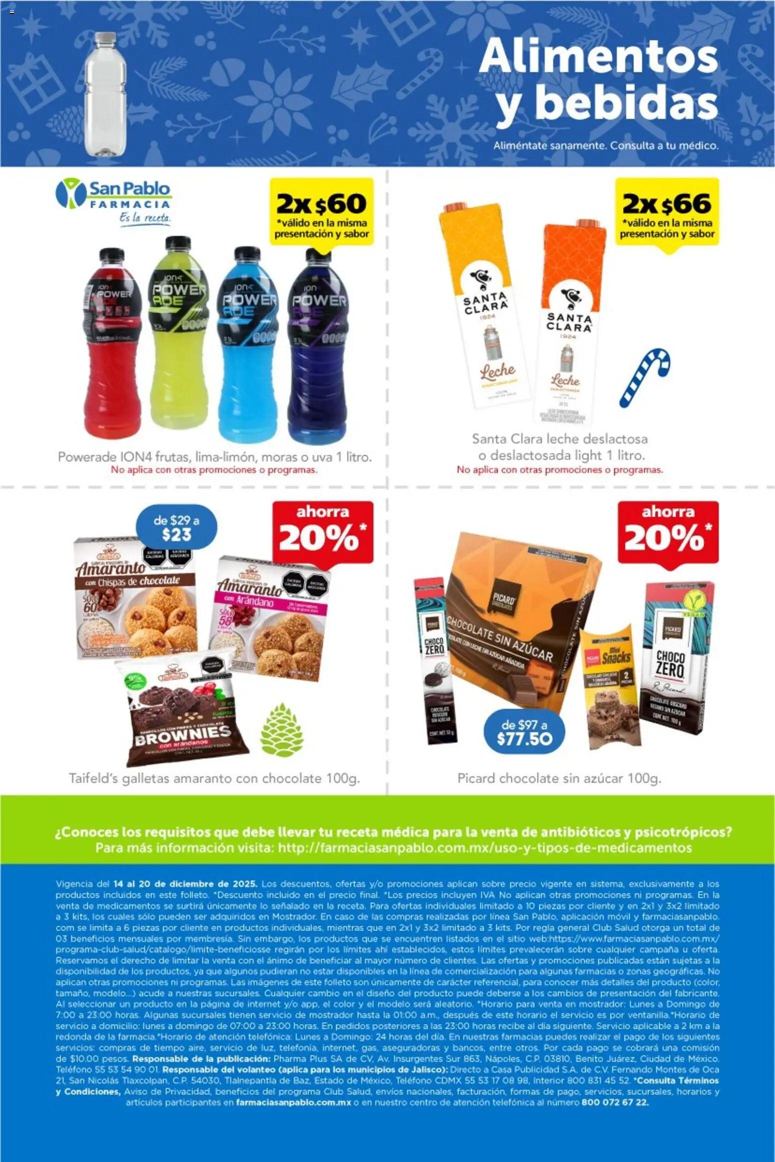 Nuevas ofertas de Farmacia San Pablo válidas en toda la República Mexicana desde el 14.12.2025. ¡Encuentra las mejores ofertas en Farmacia San Pablo catálogo! | Página: 14