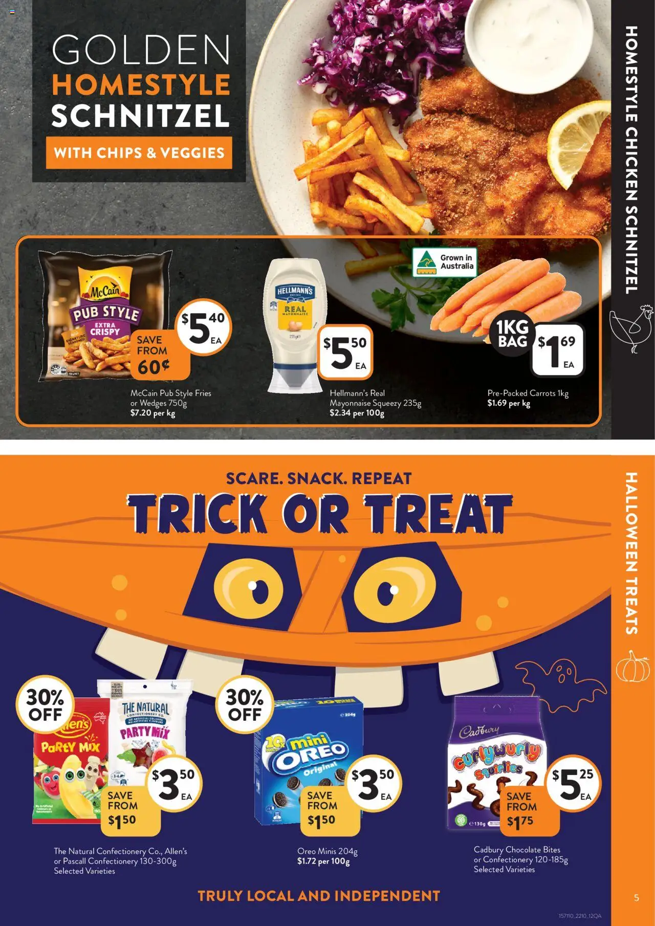 Foodworks catalogue - valid from 22.10.2025 | Page: 5 | Products: Chocolate, Chicken, Carrots, Mayonnaise