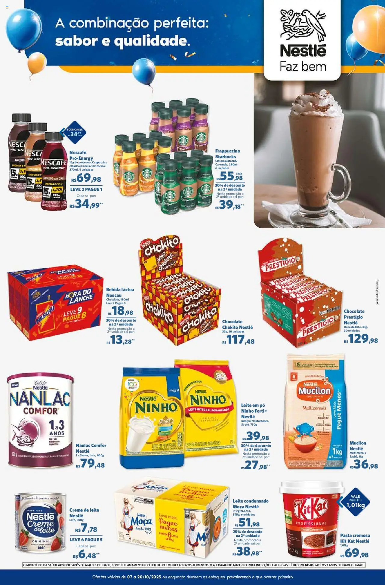 Sam's Club Folheto - válido de 07.10.2025 | Página: 4 | Produtos: Leite integral, Kit Kat, Copos, Leite condensado