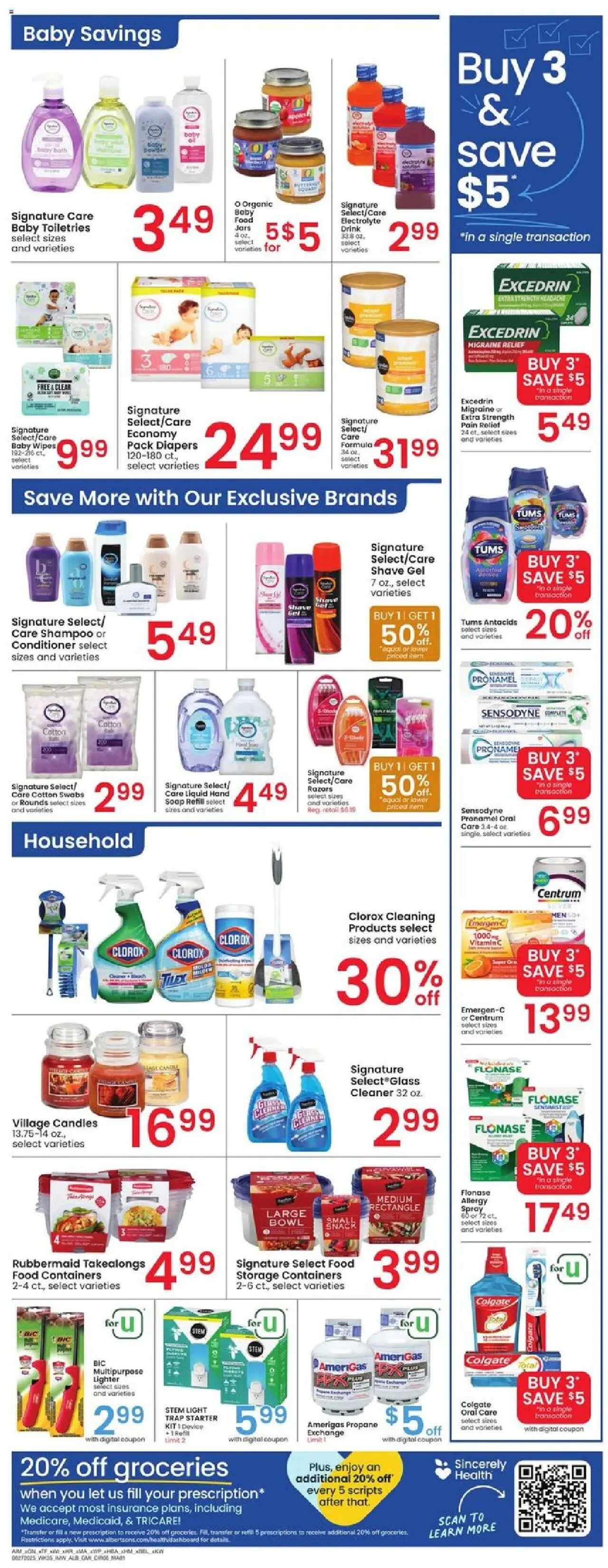 Albertsons Weekly Ad - valid from 27.08.2025 | Page: 6 | Products: Shampoo, Conditioner, Soap, Shave Gel