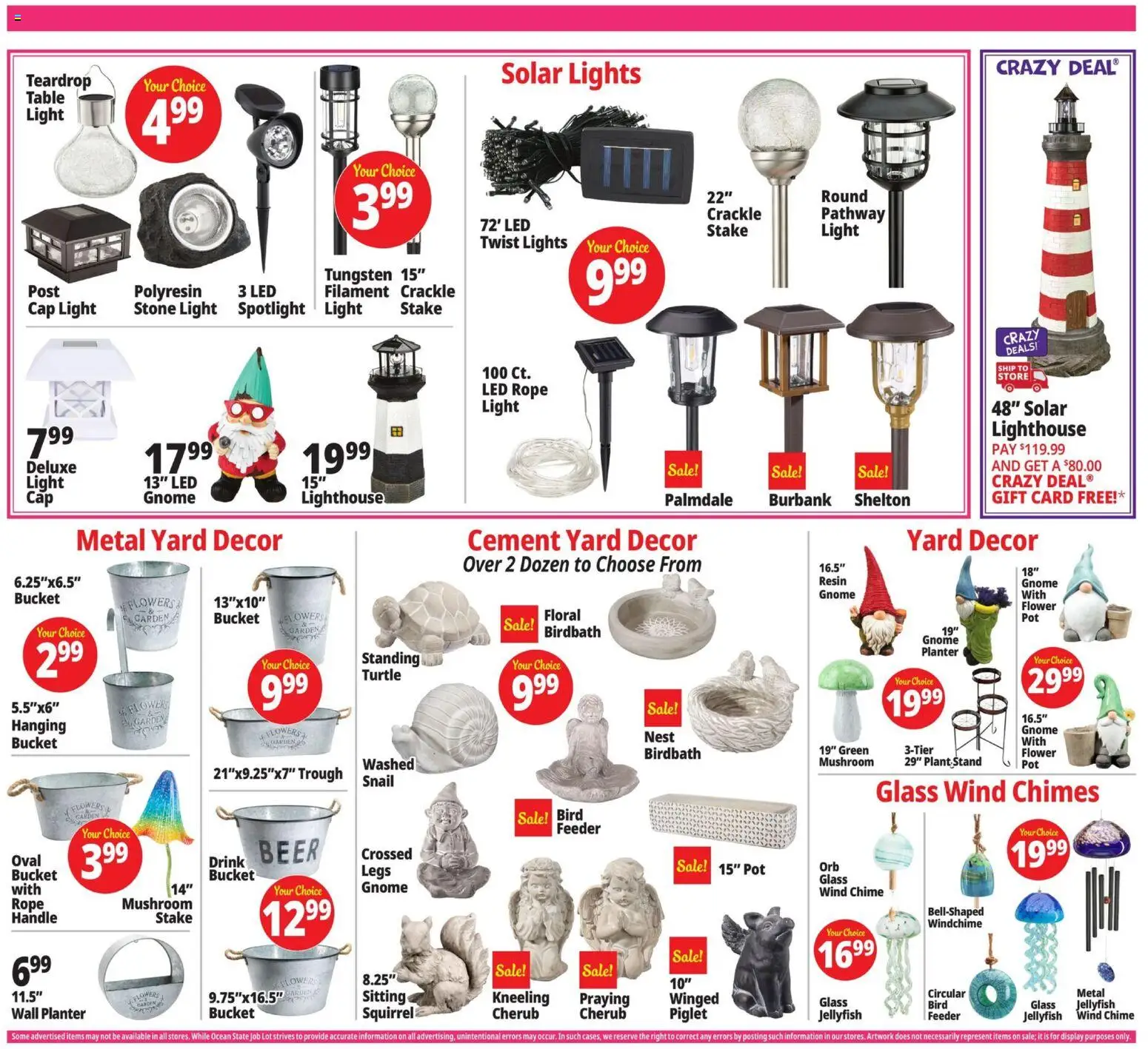 Ocean State Job Lot Weekly Ad - valid from 02.04.2026 | Page: 9 | Products: Table, Beer, Cap, Filament