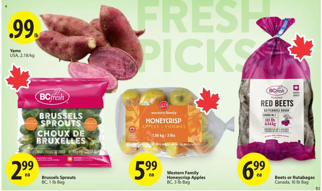 Save on foods flyer valid from 02.10.2025 | Page: 5 | Products: Bag, Apples