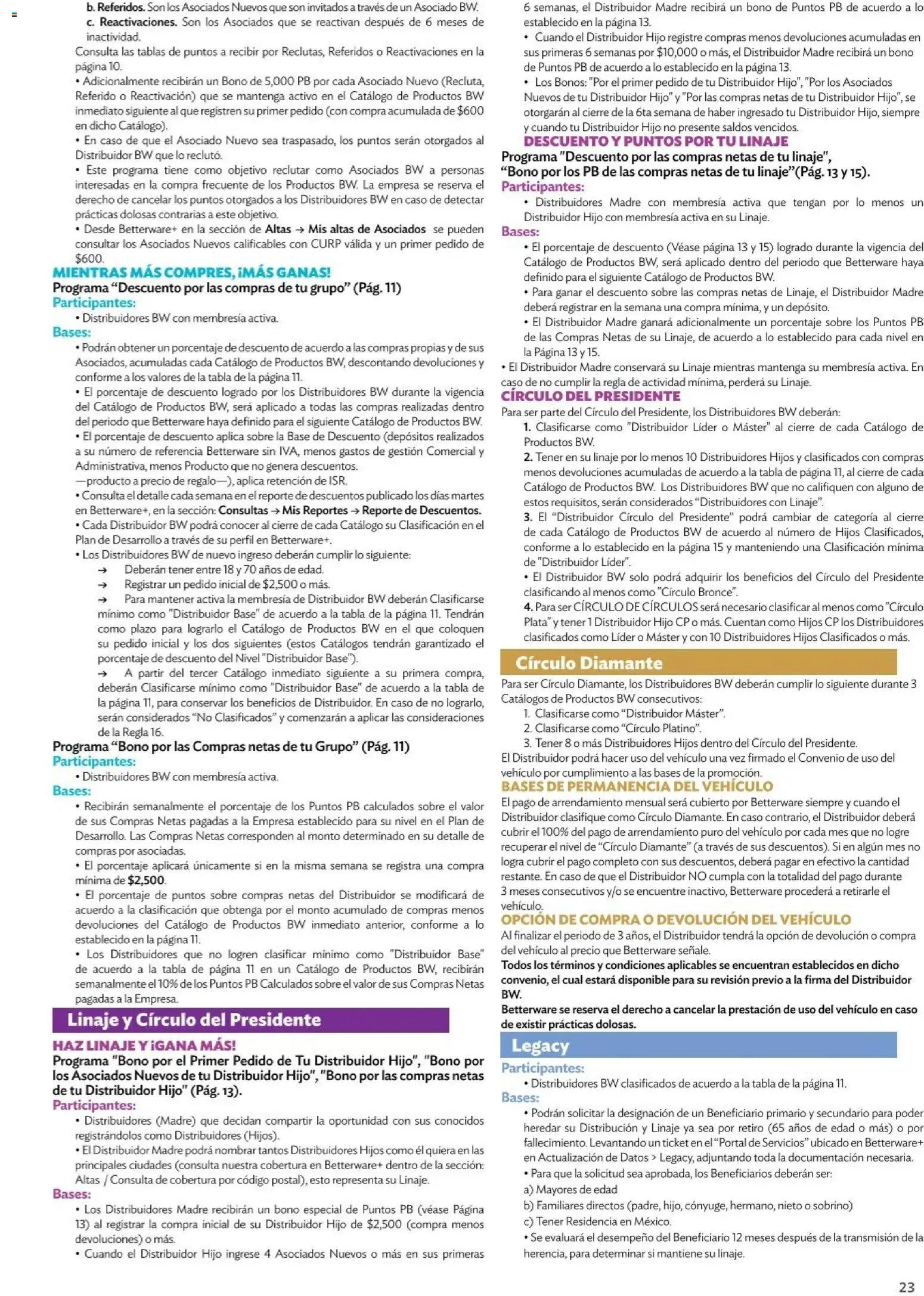 Nuevas ofertas de Betterware válidas en toda la República Mexicana desde el 01.01.2026. ¡Encuentra las mejores ofertas en Betterware catálogo Oportunidades! | Página: 23 | Productos: Perfil, Sobre