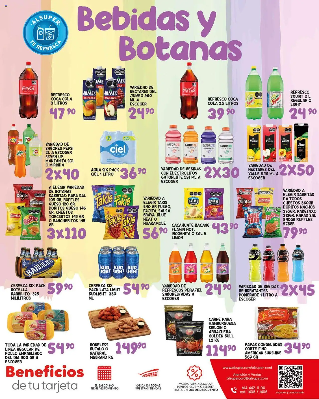 Nuevas ofertas de Alsuper válidas en toda la República Mexicana desde el 05.08.2025. ¡Encuentra las mejores ofertas en Alsuper - Folleto - Zacatecas! | Página: 7 | Productos: Pollo, Durazno, Cacahuate, Queso