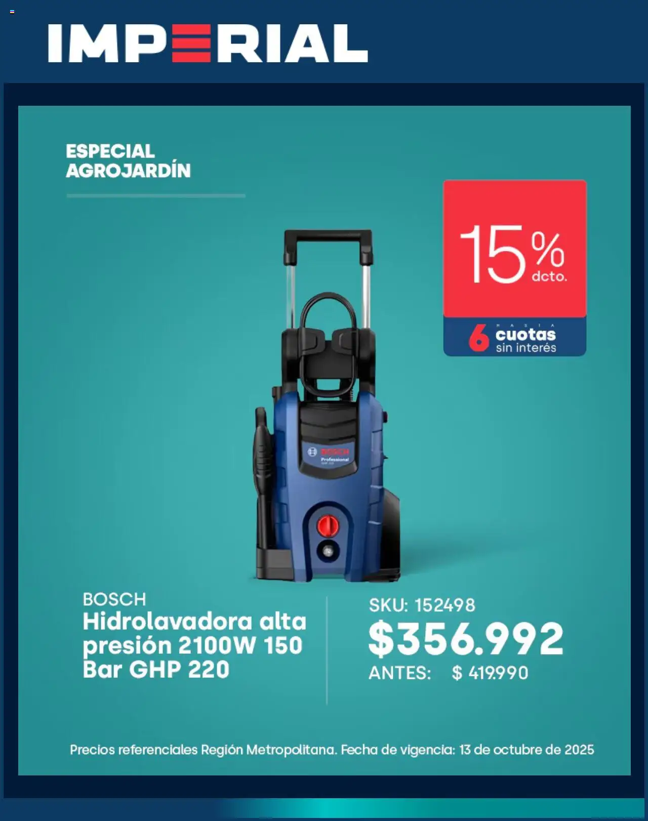 Imperial ofertas  │ válido desde el 30.09.2025 | Página: 4 | Productos: Hidrolavadora