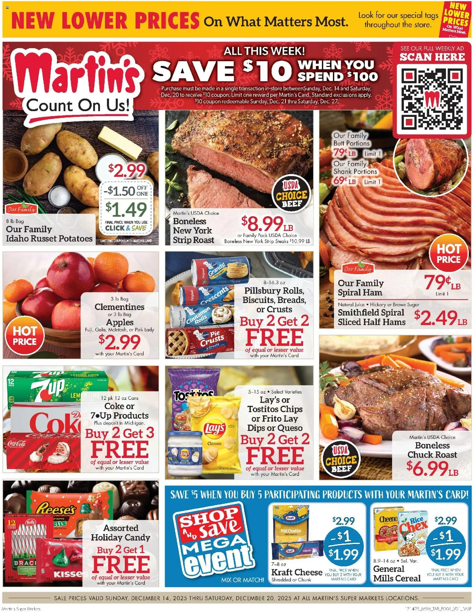 Martin’s Weekly Ad - valid from 14.12.2025 | Page: 1 | Products: Rice, Beef, Cream, Lime
