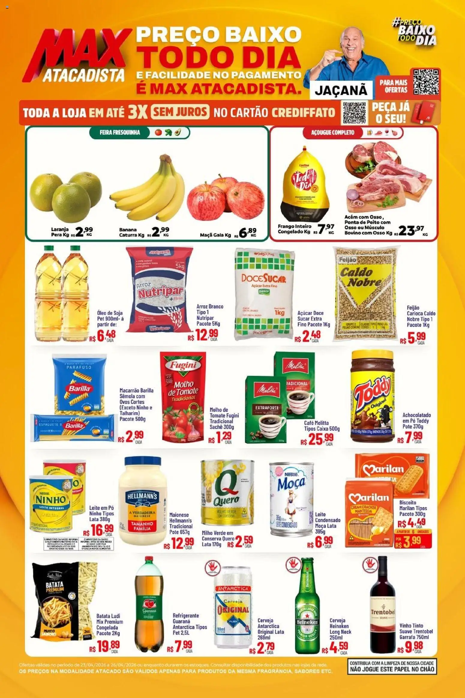 Max Atacadista Folheto - válido de 23.05.2026 | Página: 1 | Produtos: Pó, Caixa, Café, Açúcar