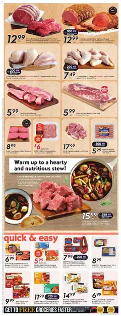 Preview of Safeway weekly flyer / circulaire from shop Safeway valid from 08.01.2026 | Page: 8 | Products: Beef, Salami, Chicken, Pork