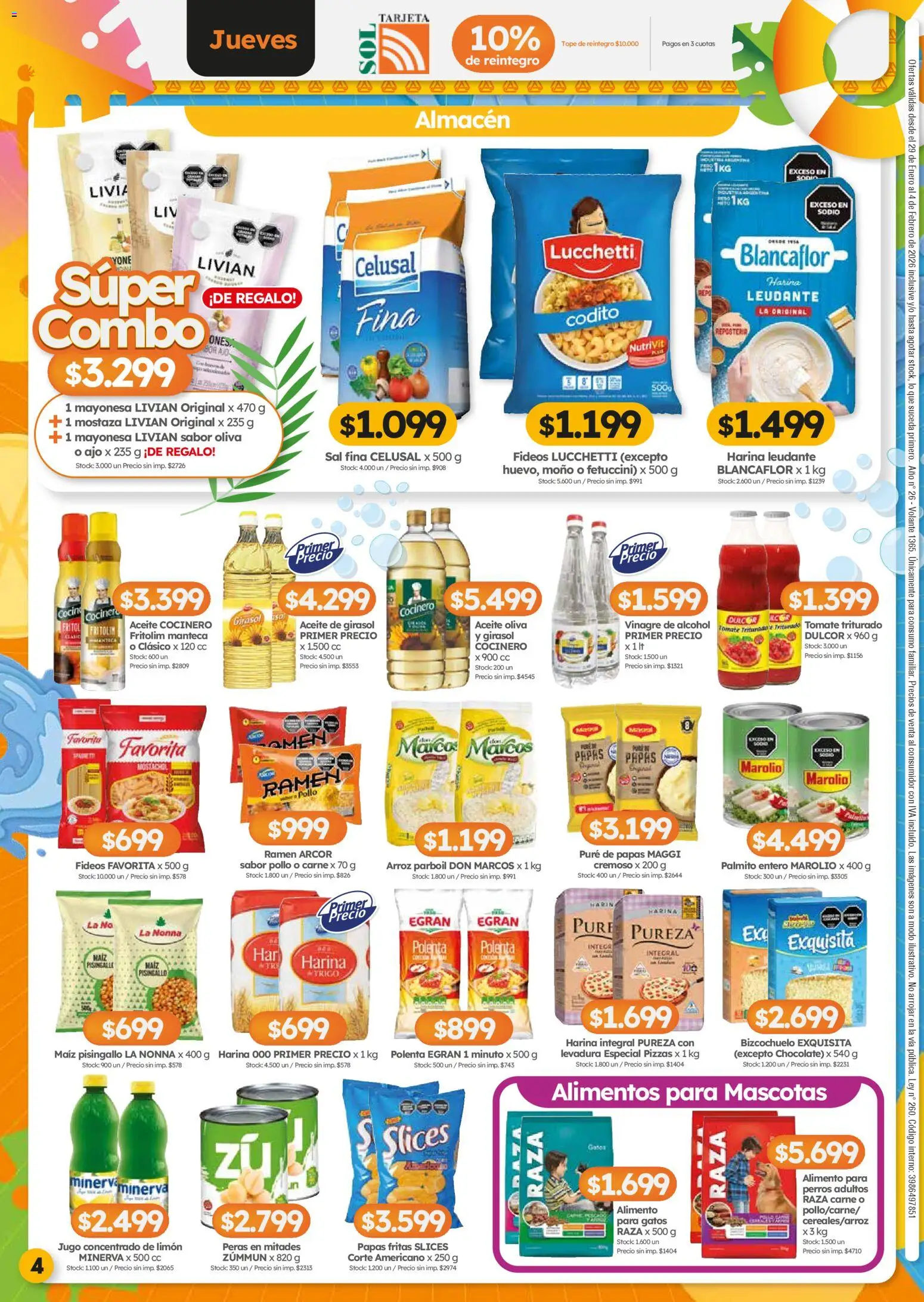 Cordiez ofertas │ válido desde el 29.01.2026 | Página: 4 | Productos: Aceite, Mostaza, Limón, Jugo