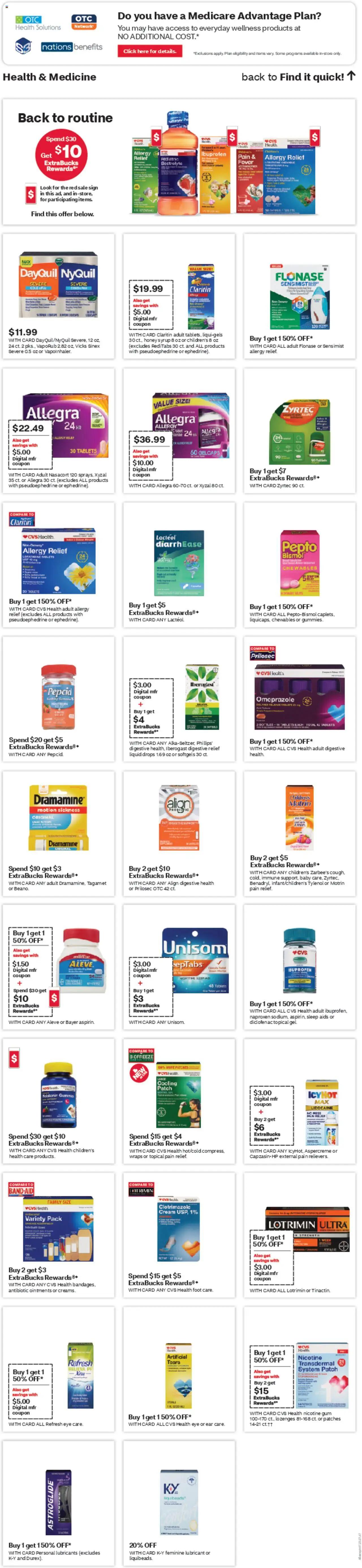 CVS Pharmacy Weekly Ad - CA - valid from 10.08.2025 | Page: 6 | Products: Cream, Cap, Tablet