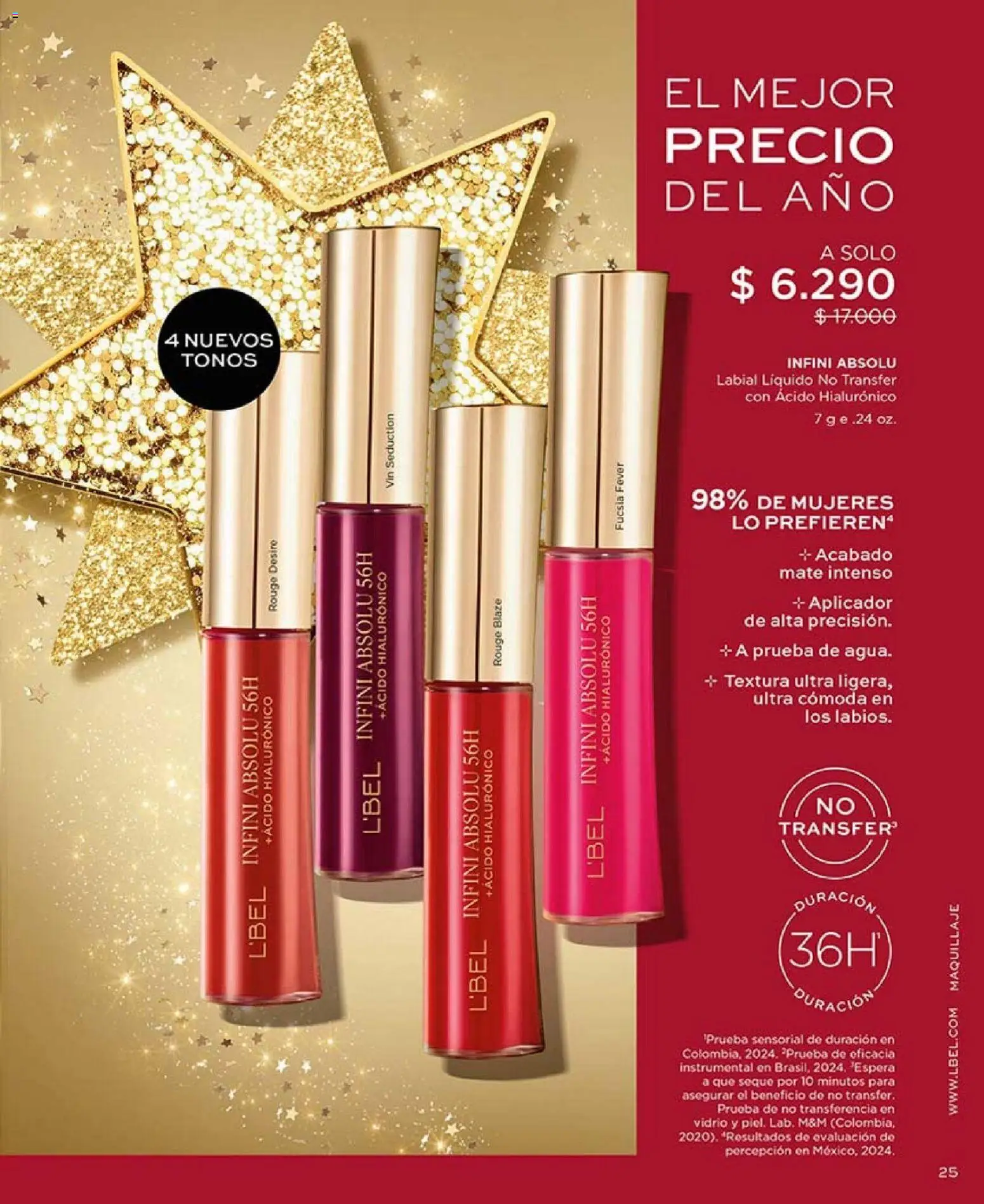 Catálogo L'Bel Campaña 18 │ válido desde el 30.11.2025 | Página: 25 | Productos: Maquillaje, Mate, Labial