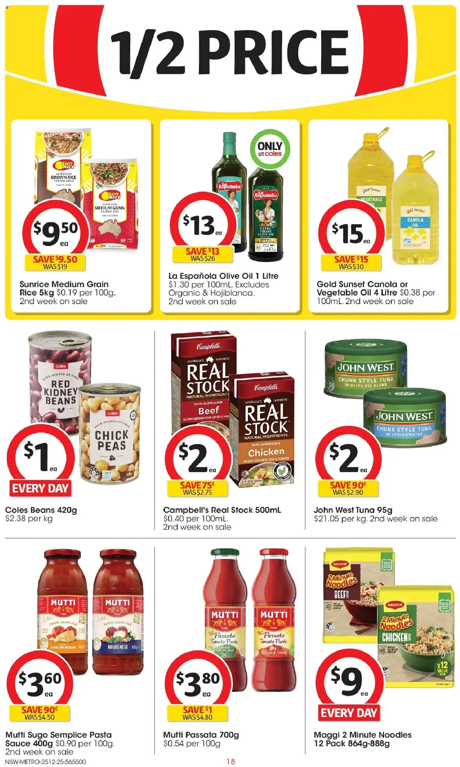 Coles catalogue - valid from 25.12.2025 | Page: 18 | Products: Cups, Noodles, Beef, Tuna