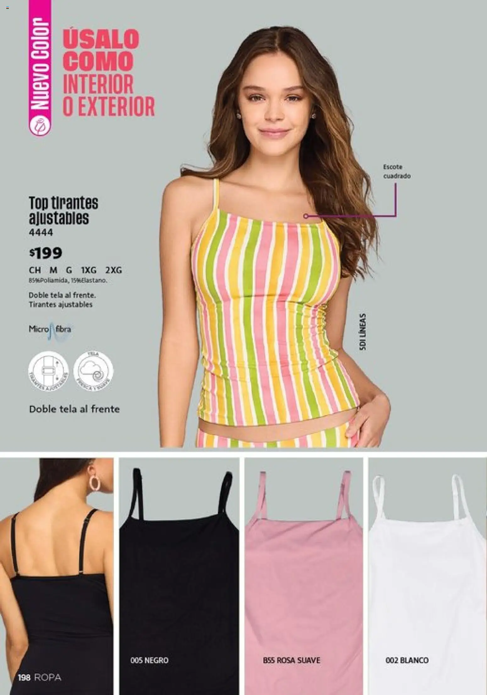 Nuevas ofertas de Ilusión válidas en toda la República Mexicana desde el 01.03.2026. ¡Encuentra las mejores ofertas en Ilusión catálogo Primavera! | Página: 200 | Productos: Ropa, Top, Tirantes