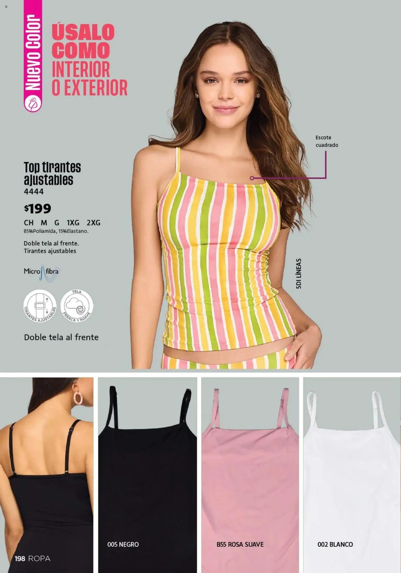 Nuevas ofertas de Ilusión válidas en toda la República Mexicana desde el 01.03.2026. ¡Encuentra las mejores ofertas en Ilusión catálogo Primavera! | Página: 200 | Productos: Ropa, Top, Tirantes