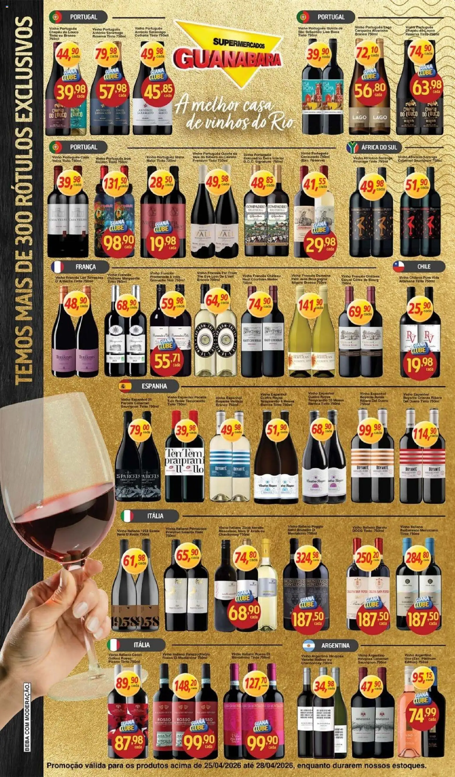 Supermercados Guanabara Folheto - válido de 25.04.2026 | Página: 5 | Produtos: Vinho