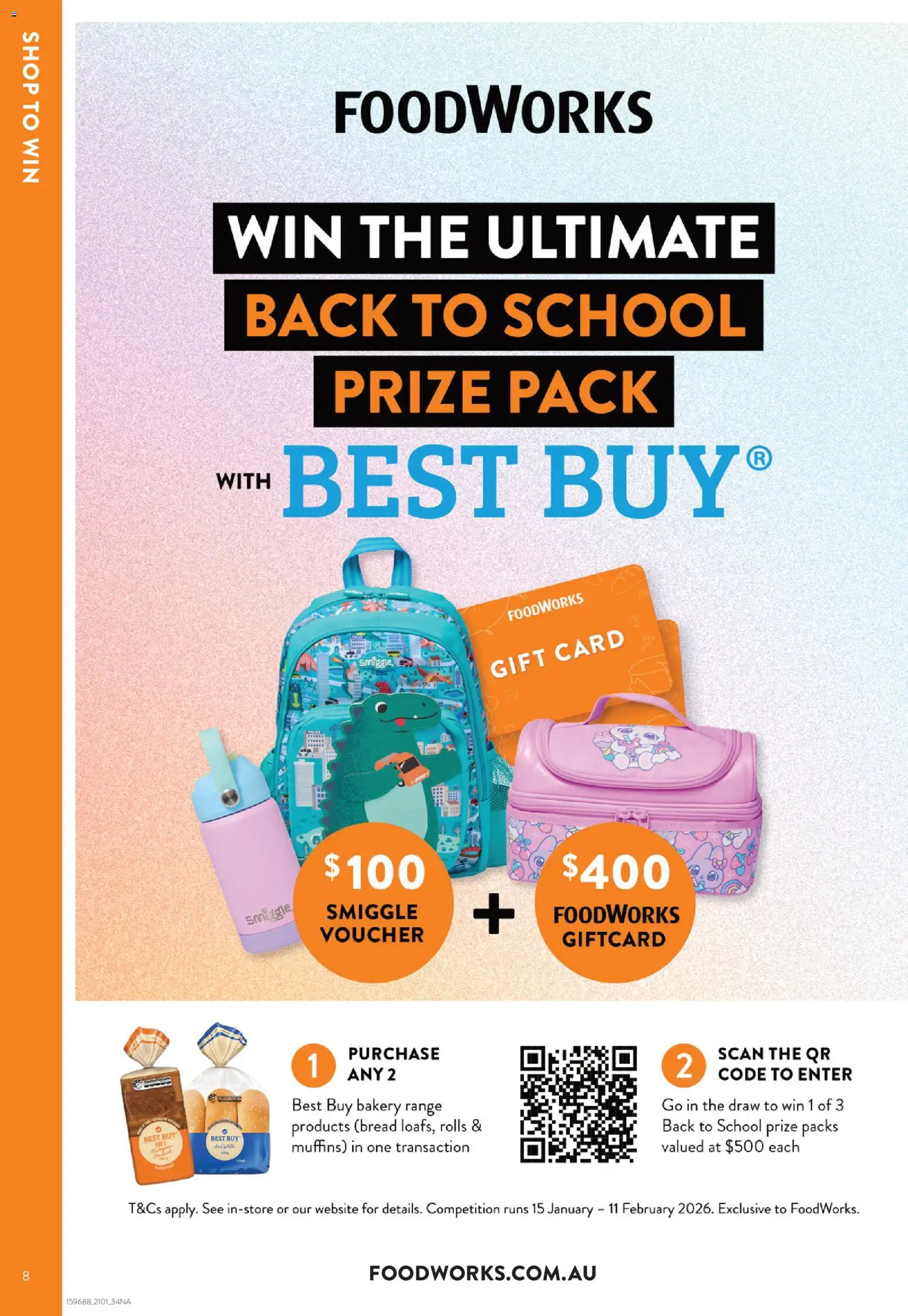 Foodworks catalogue - valid from 21.01.2026 | Page: 8 | Products: Bread, Muffins, Bakery