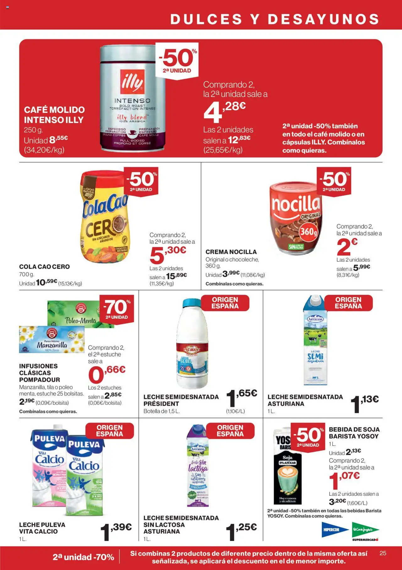 Nuevas ofertas de El Corte Inglés válidas en toda la República Mexicana desde el 25.09.2025. ¡Encuentra las mejores ofertas en El Corte Inglés - Catálogo Que necesitas hoy! | Página: 25 | Productos: Leche, Café, Estuche, Botella