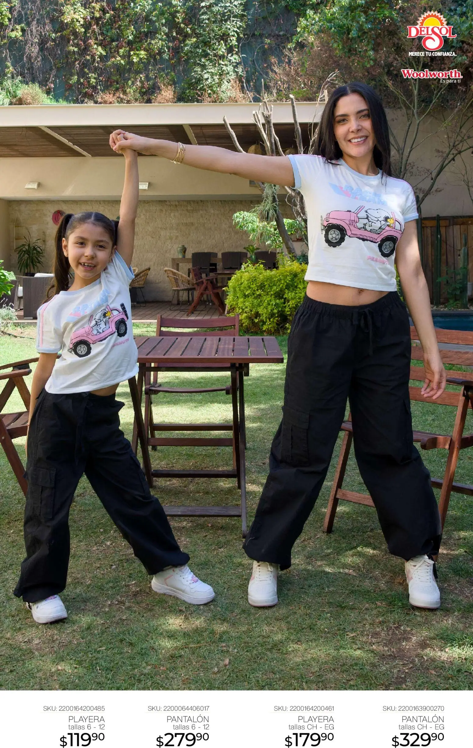 Nuevas ofertas de Del Sol y Woolworth válidas en toda la República Mexicana desde el 16.04.2026. ¡Encuentra las mejores ofertas en Del Sol y Woolworth katalog Moda para Mamá ! | Página: 26 | Productos: Playera