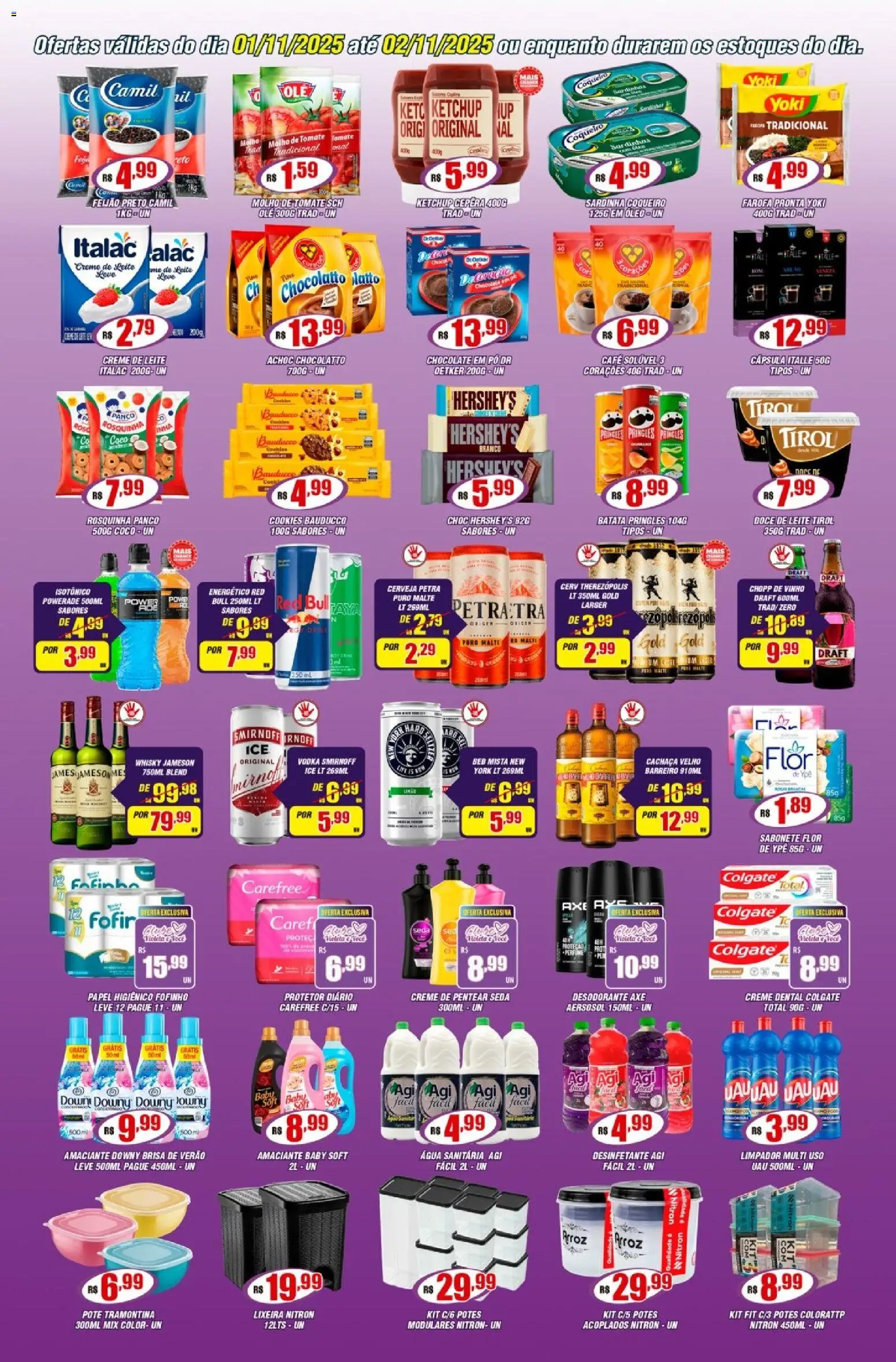 Violeta Supermercados Folheto - válido de 01.11.2025 | Página: 3 | Produtos: Coco, Pó, Leite, Farofa