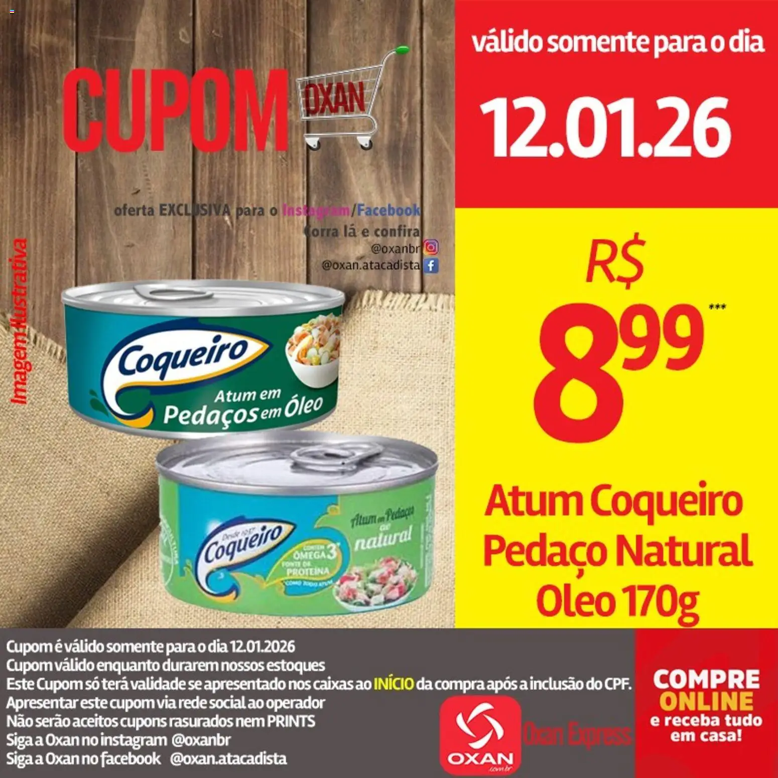 Oxan Atacadista Folheto - válido de 12.01.2026 | Página: 17 | Produtos: Óleo, Atum