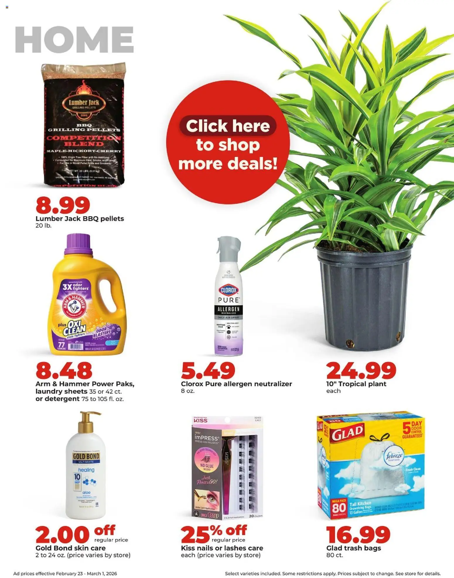 HyVee Weekly Ad - valid from 23.02.2026 | Page: 34 | Products: Press, Hammer, Detergent