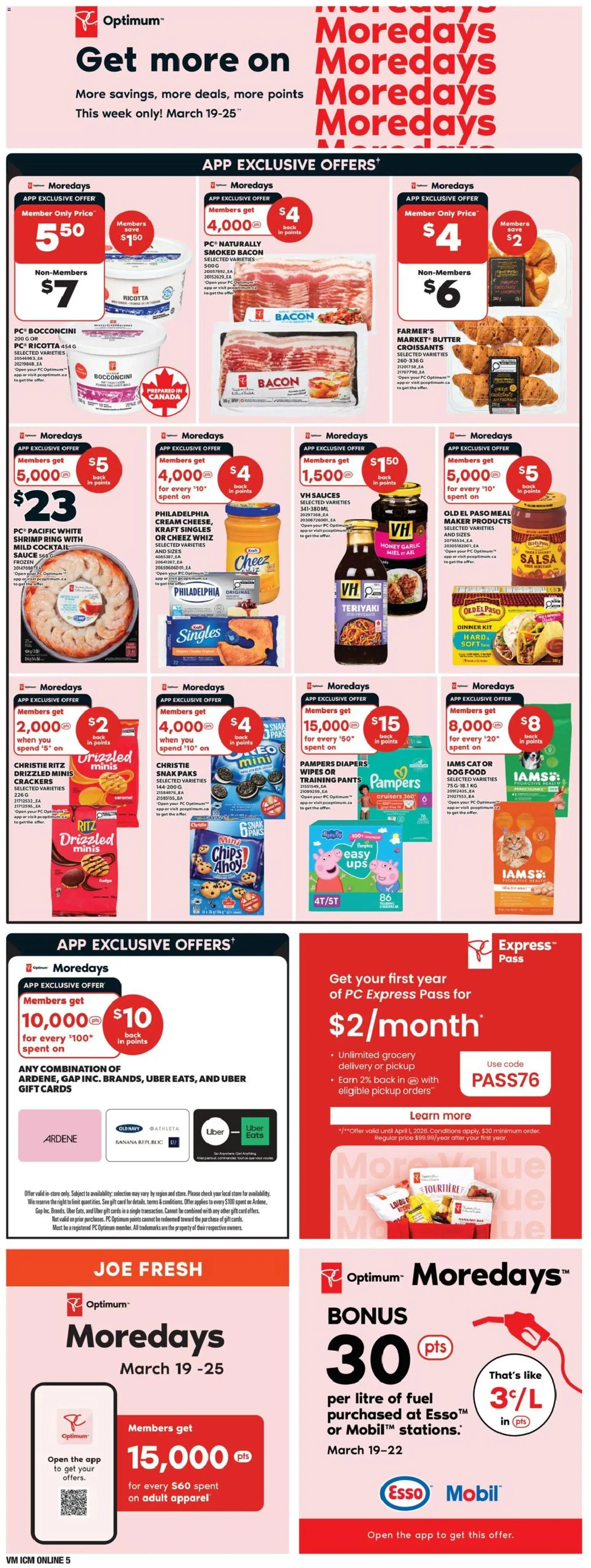 Valu Mart flyer valid from 19.03.2026 | Page: 8 | Products: Chips, Cream, PC, Butter
