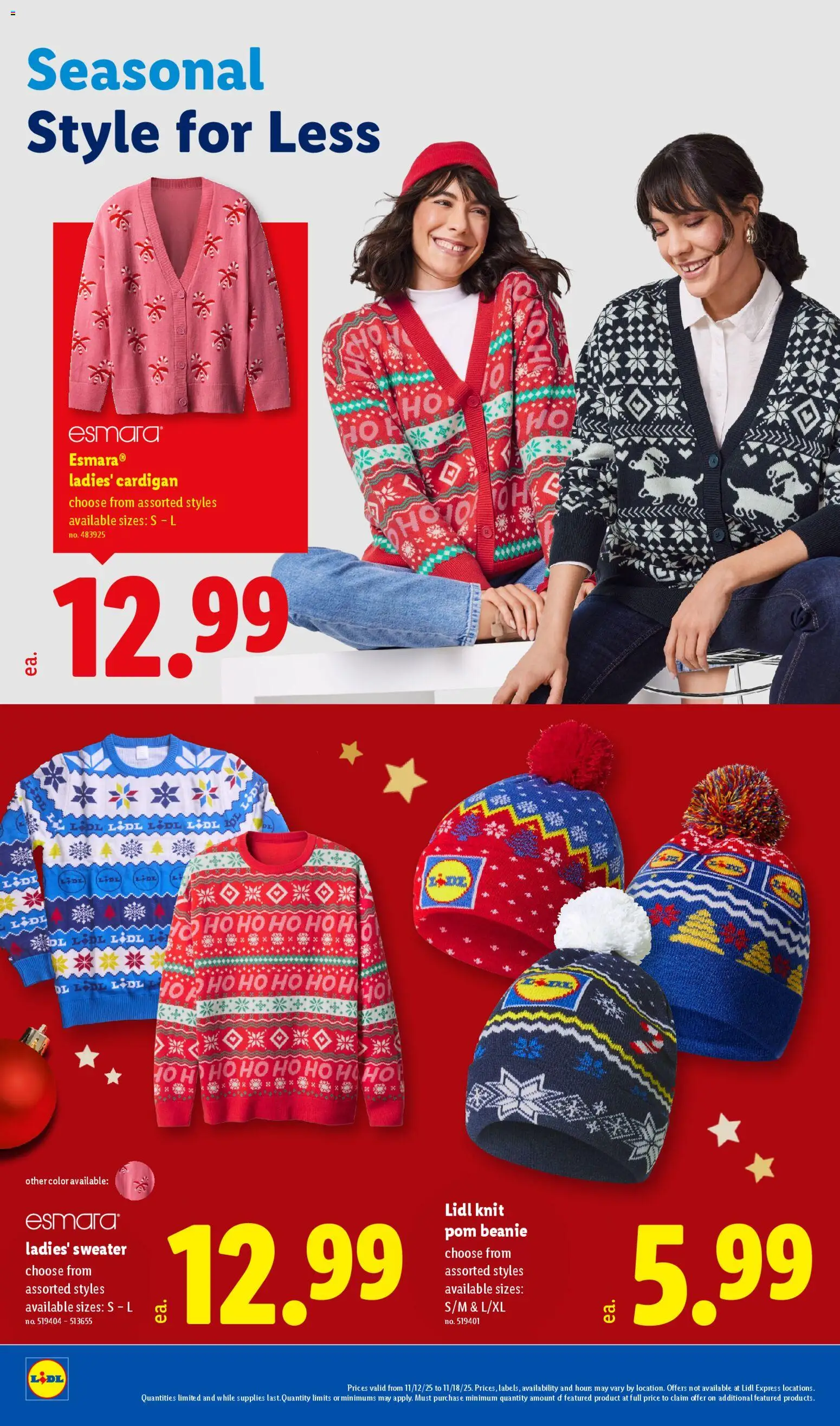 Lidl Early Black Friday - valid from 12.11.2025 | Page: 34 | Products: Sweater, Cardigan