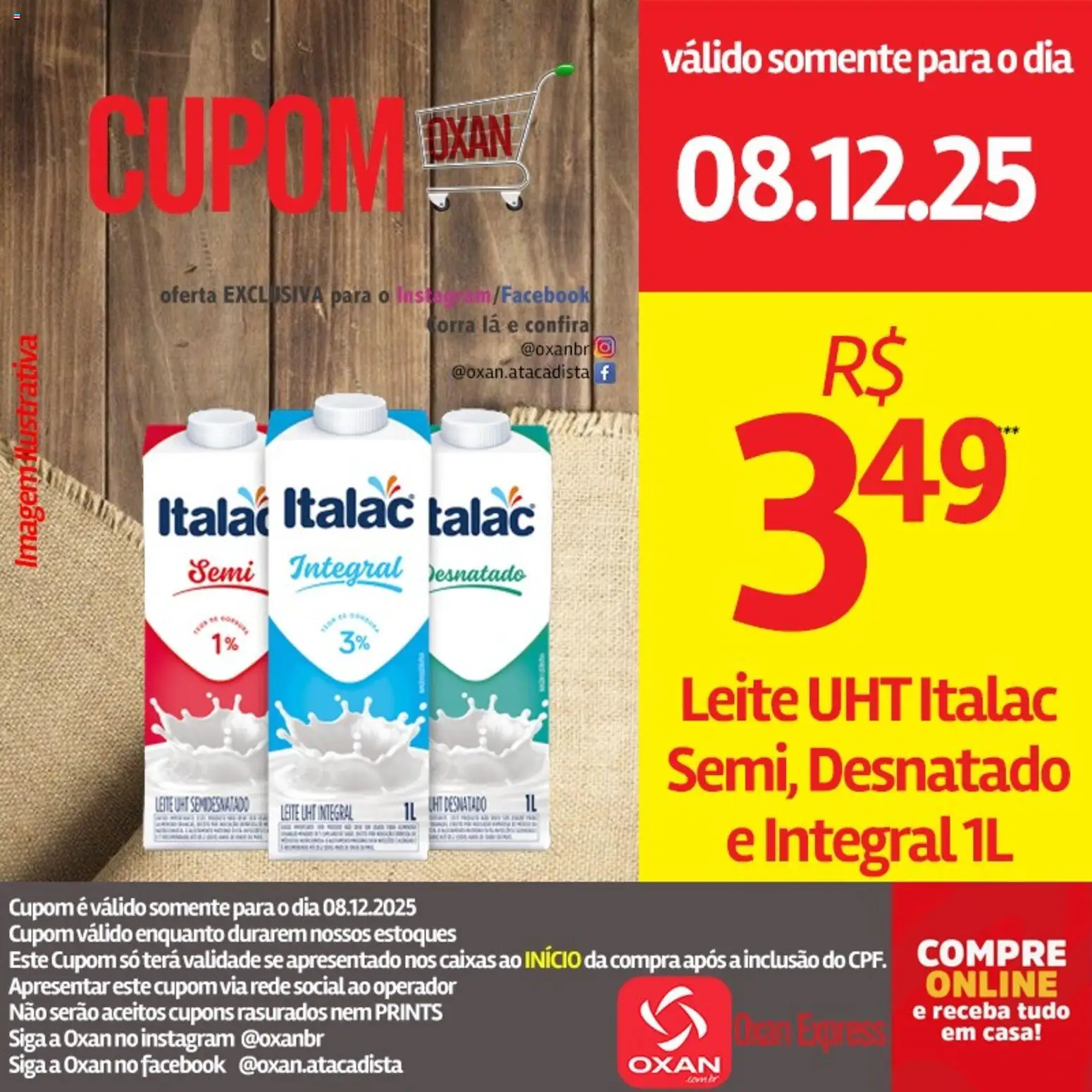 Oxan Atacadista Folheto - válido de 08.12.2025 | Página: 14 | Produtos: Leite