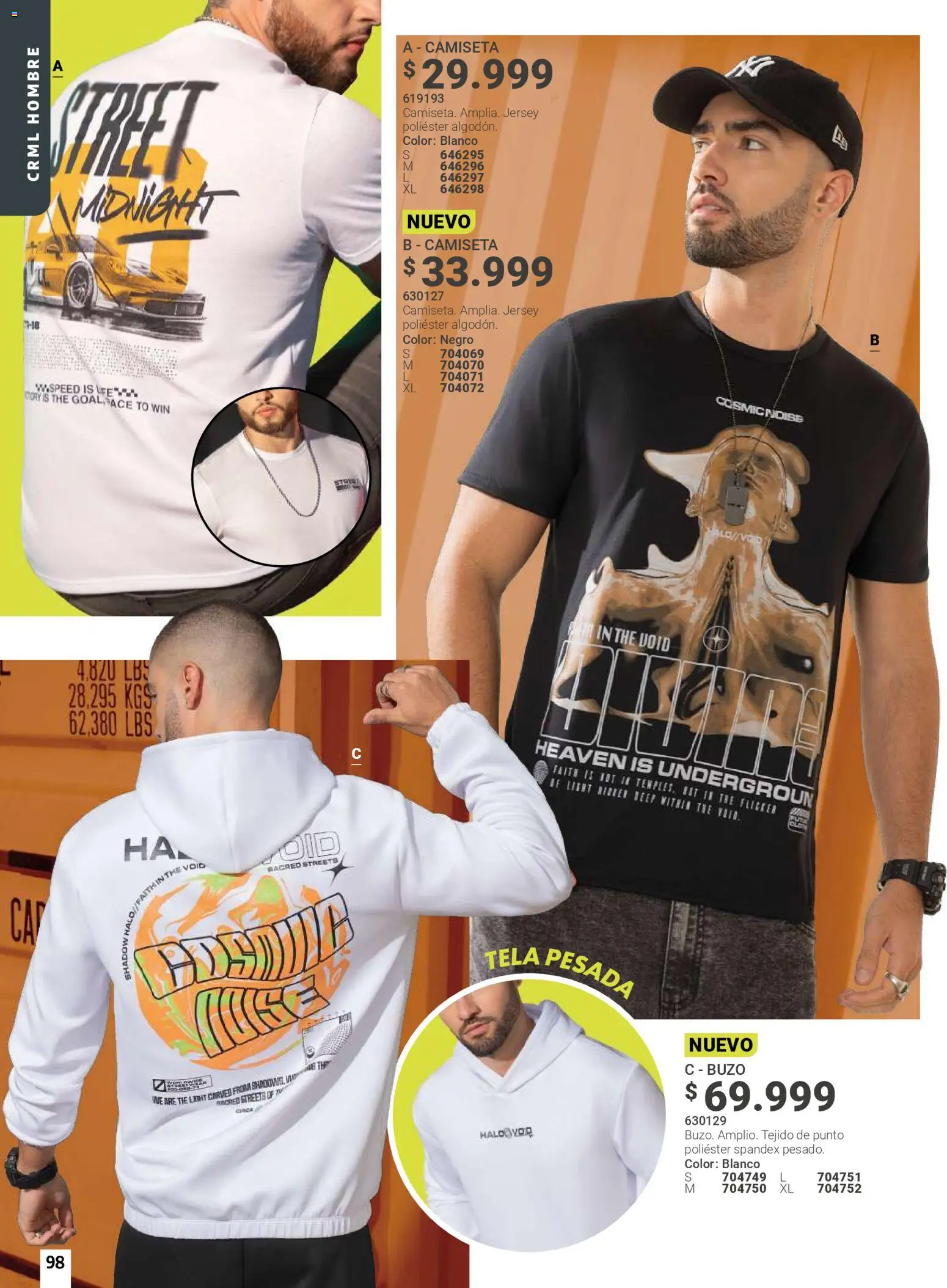 Carmel revista - valida desde el 01.04.2026 | Página: 98 | Productos: Buzo, Camiseta
