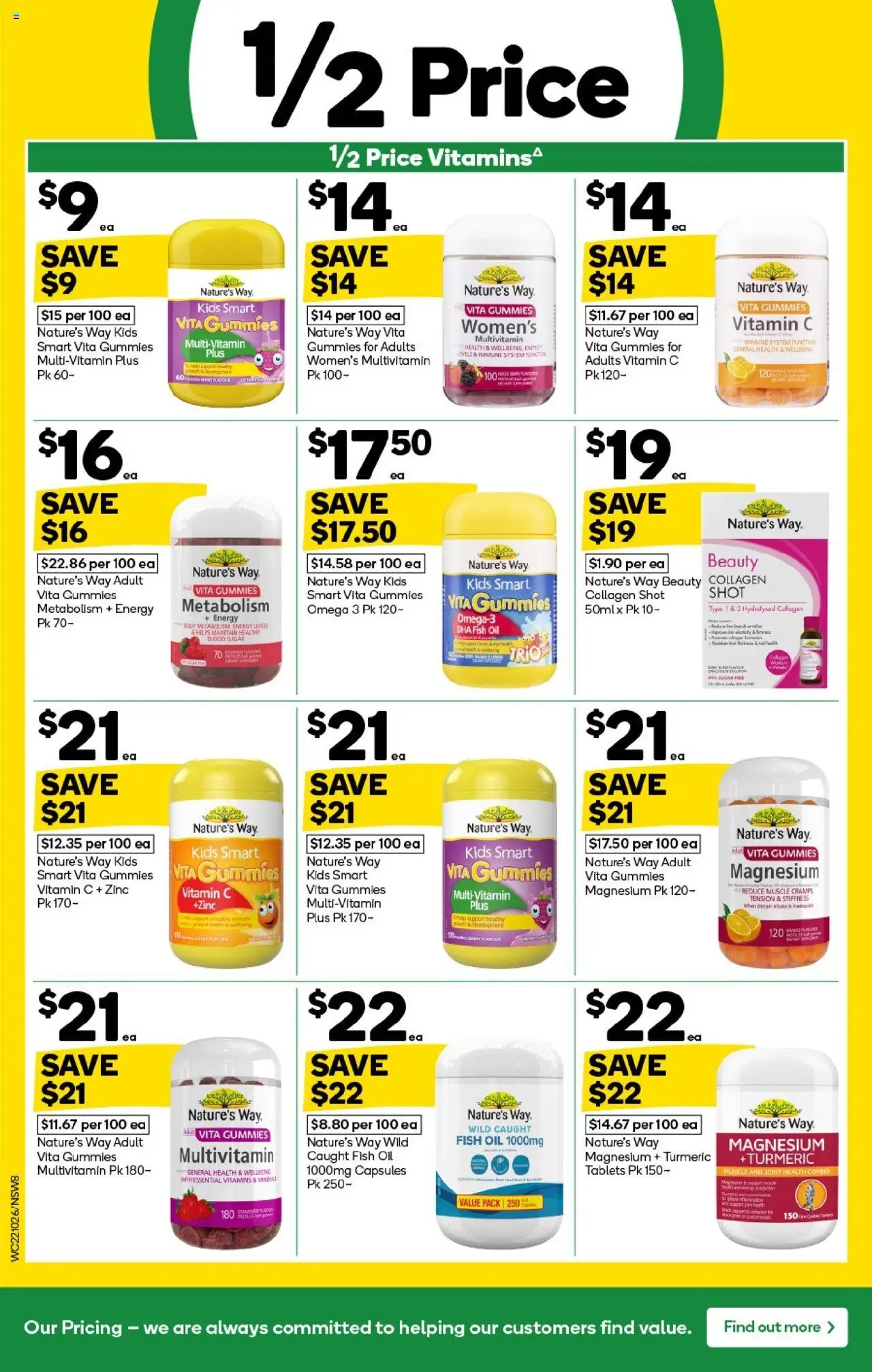Woolworths catalogue - valid from 22.10.2025 | Page: 8 | Products: Oil, Fish oil, Collagen, Vitamin