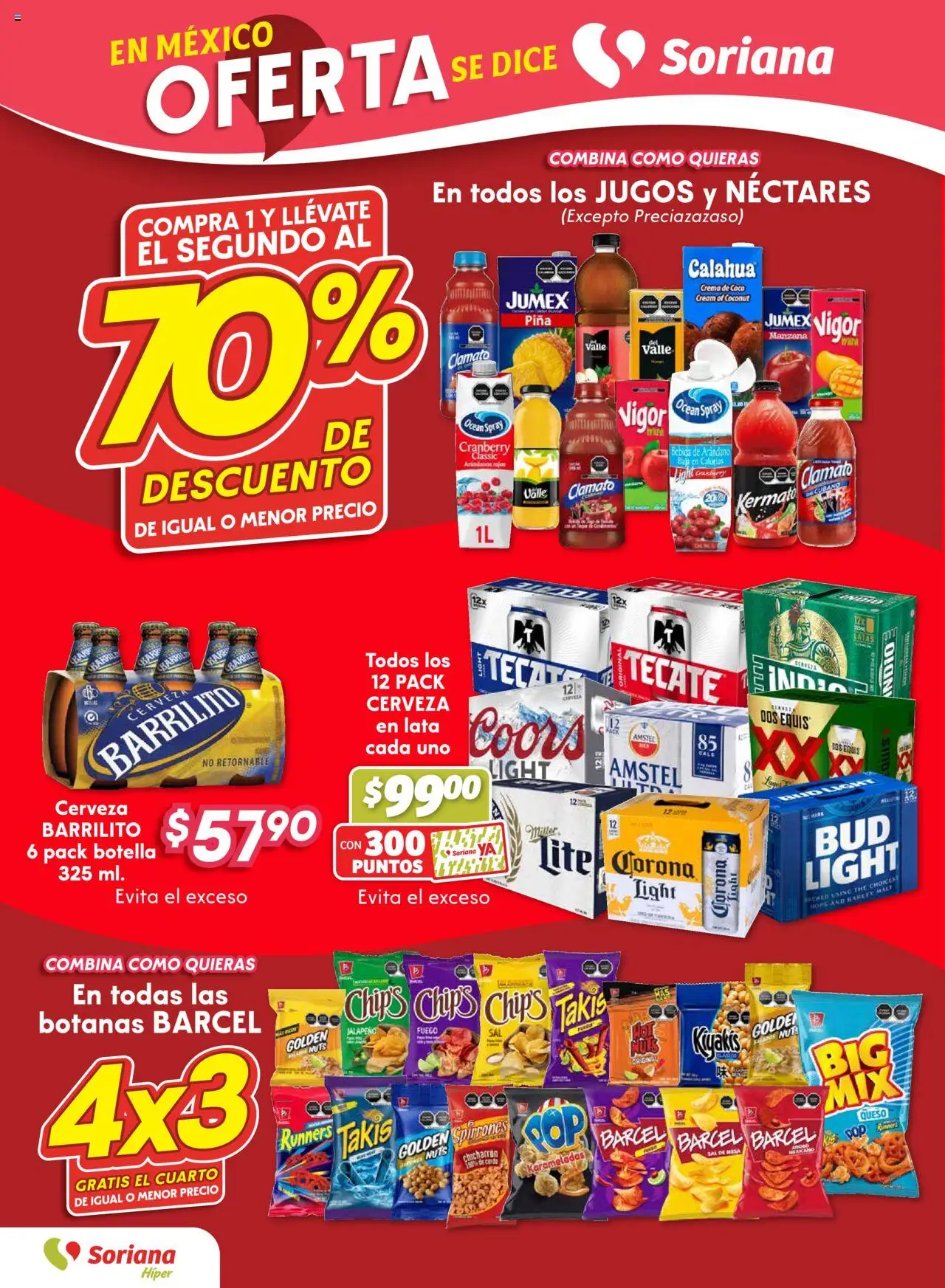 Nuevas ofertas de Soriana válidas en toda la República Mexicana desde el 01.08.2025. ¡Encuentra las mejores ofertas en Soriana - Folleto! | Página: 2 | Productos: Sal, Queso, Arándanos, Mesa