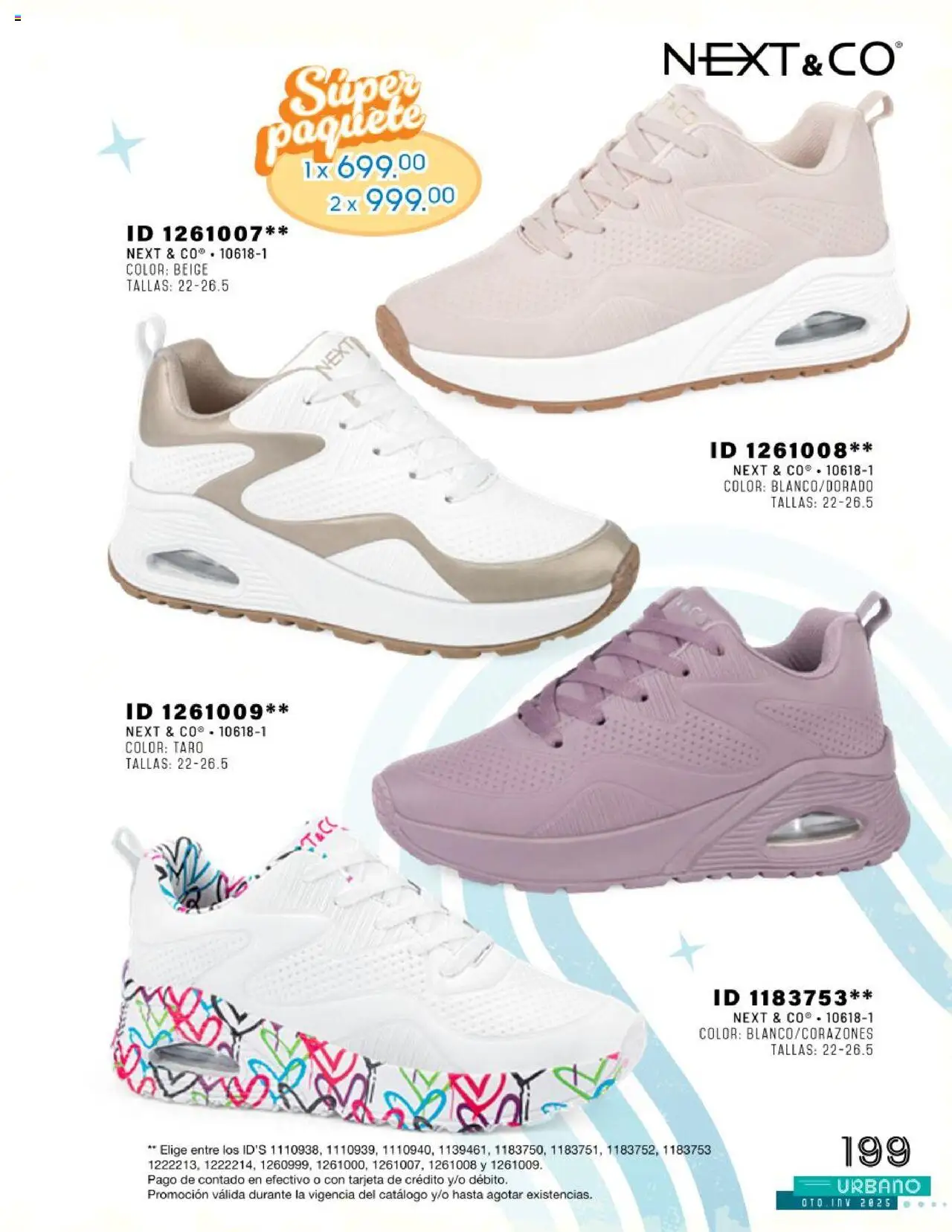 Nuevas ofertas de Price Shoes válidas en toda la República Mexicana desde el 24.07.2025. ¡Encuentra las mejores ofertas en Price Shoes catálogo Urbano otoño / invierno 2025! | Página: 199 | Productos: Taco
