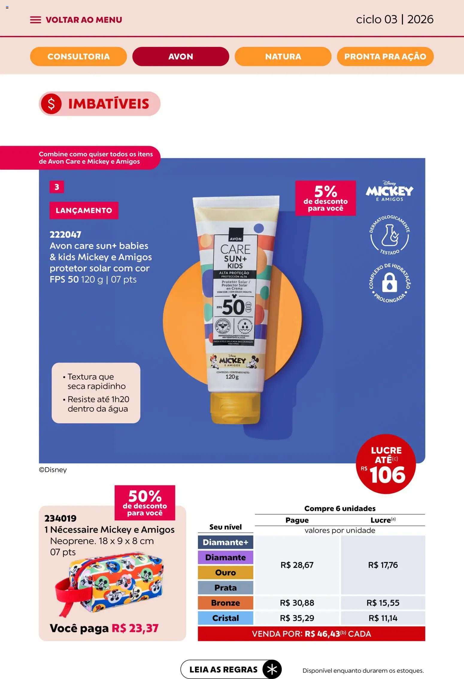 Avon Folheto - válido de 15.01.2026 | Página: 18 | Produtos: Protetor solar, Necessaire