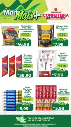 Mart Minas - Ofertas de confeitaria - Pré-Visualização do folheto da loja Mart Minas, válido de 30.09.2025