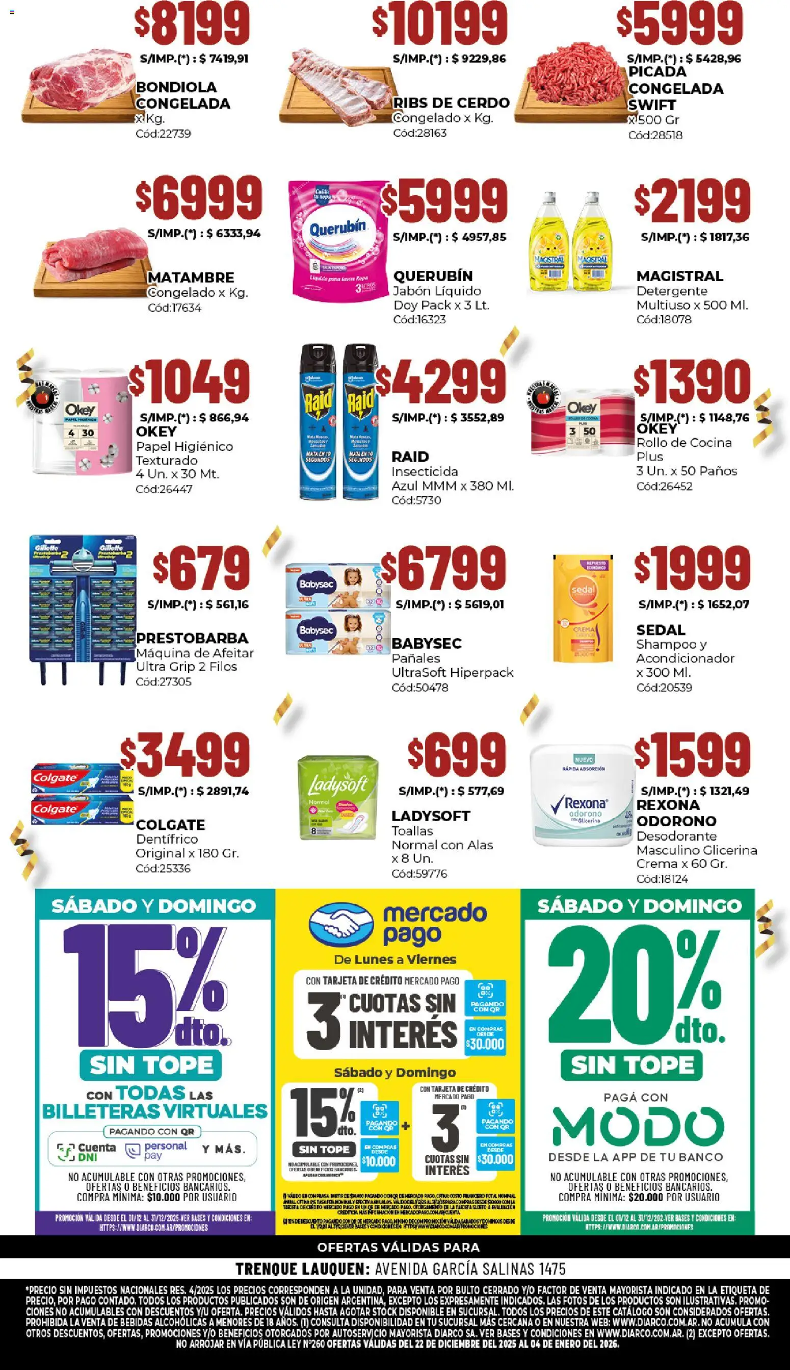 Diarco - Ofertas De Reapertura │ válido desde el 22.12.2025 | Página: 2 | Productos: Banco, Jabón líquido, Desodorante, Ropa