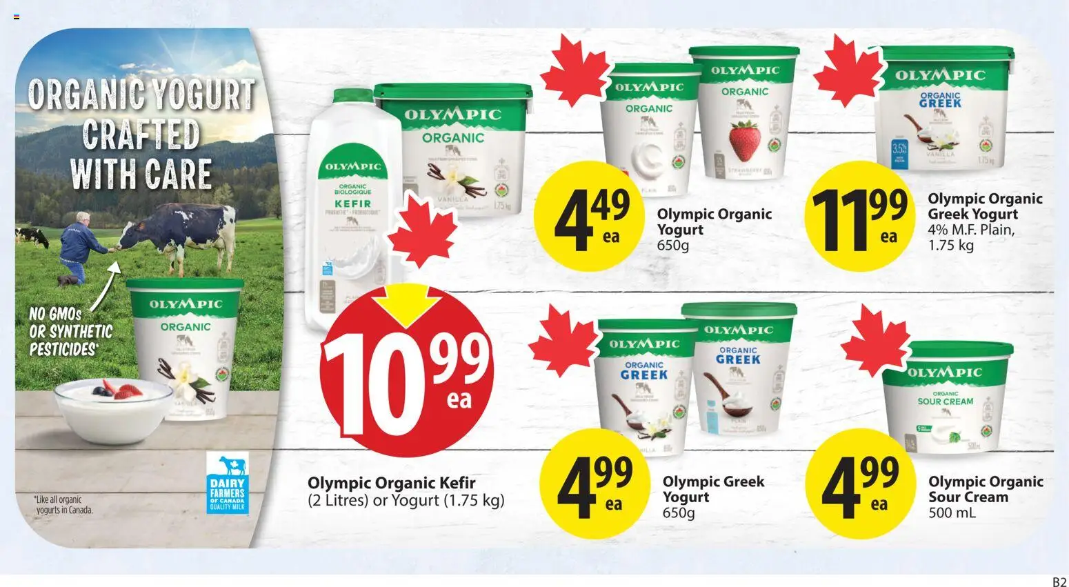 Save on foods flyer valid from 09.04.2026 | Page: 26 | Products: Sour cream, Cream, Milk, Yogurt
