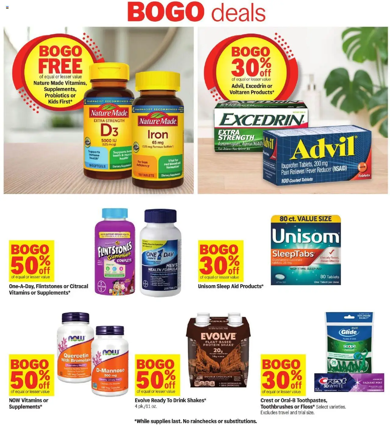Meijer Weekly Ad - valid from 24.08.2025 | Page: 39 | Products: Multivitamin, Probiotics, Chocolate, Iron