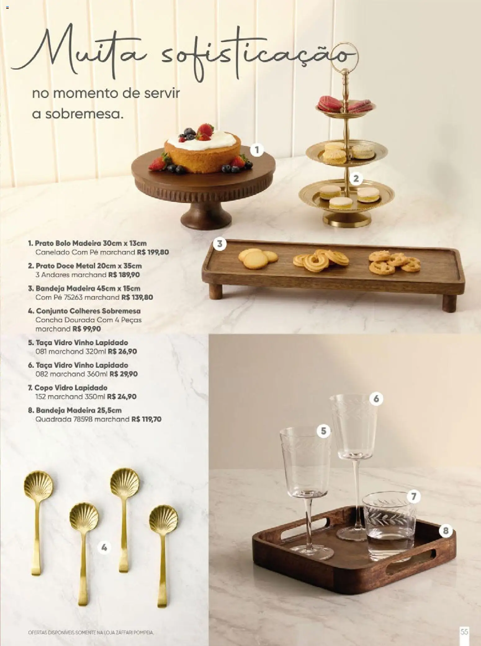 Zaffari Folheto - válido de 27.11.2025 | Página: 55 | Produtos: Colheres, Vinho, Bolo, Bandeja