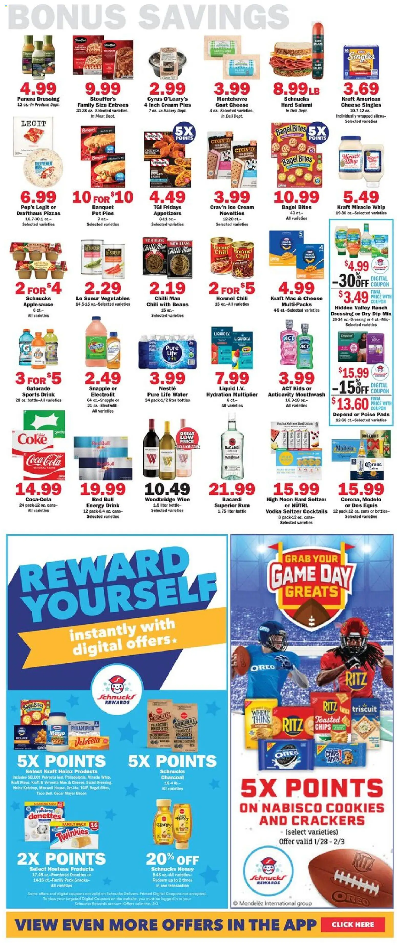 Schnucks Weekly Print Ad - IN - valid from 28.01.2026 | Page: 6 | Products: Bakery, Mouthwash, Ice cream, Chilli