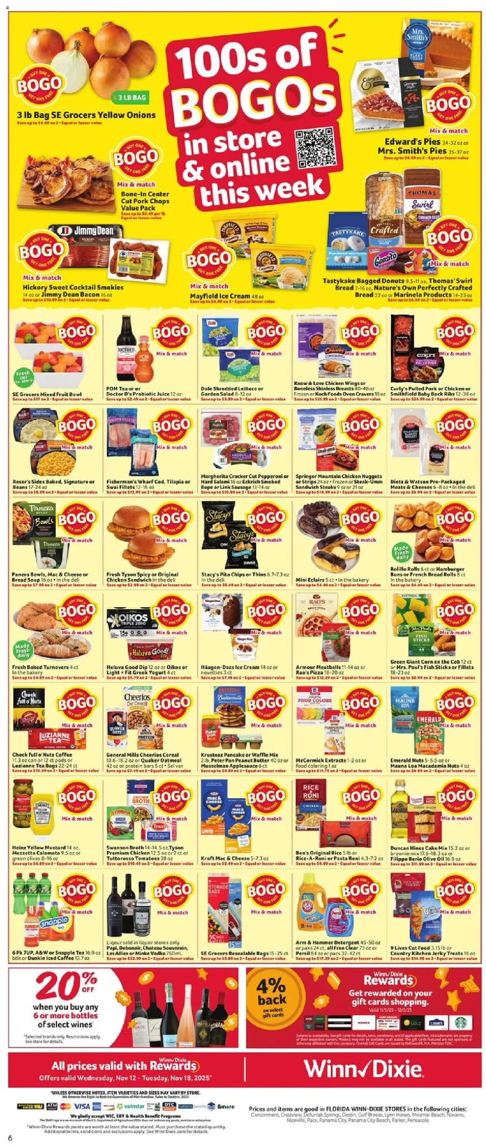Winn Dixie Weekly Circular - FL - valid from 12.11.2025 | Page: 9 | Products: Tea, Detergent, Chips, Sausage