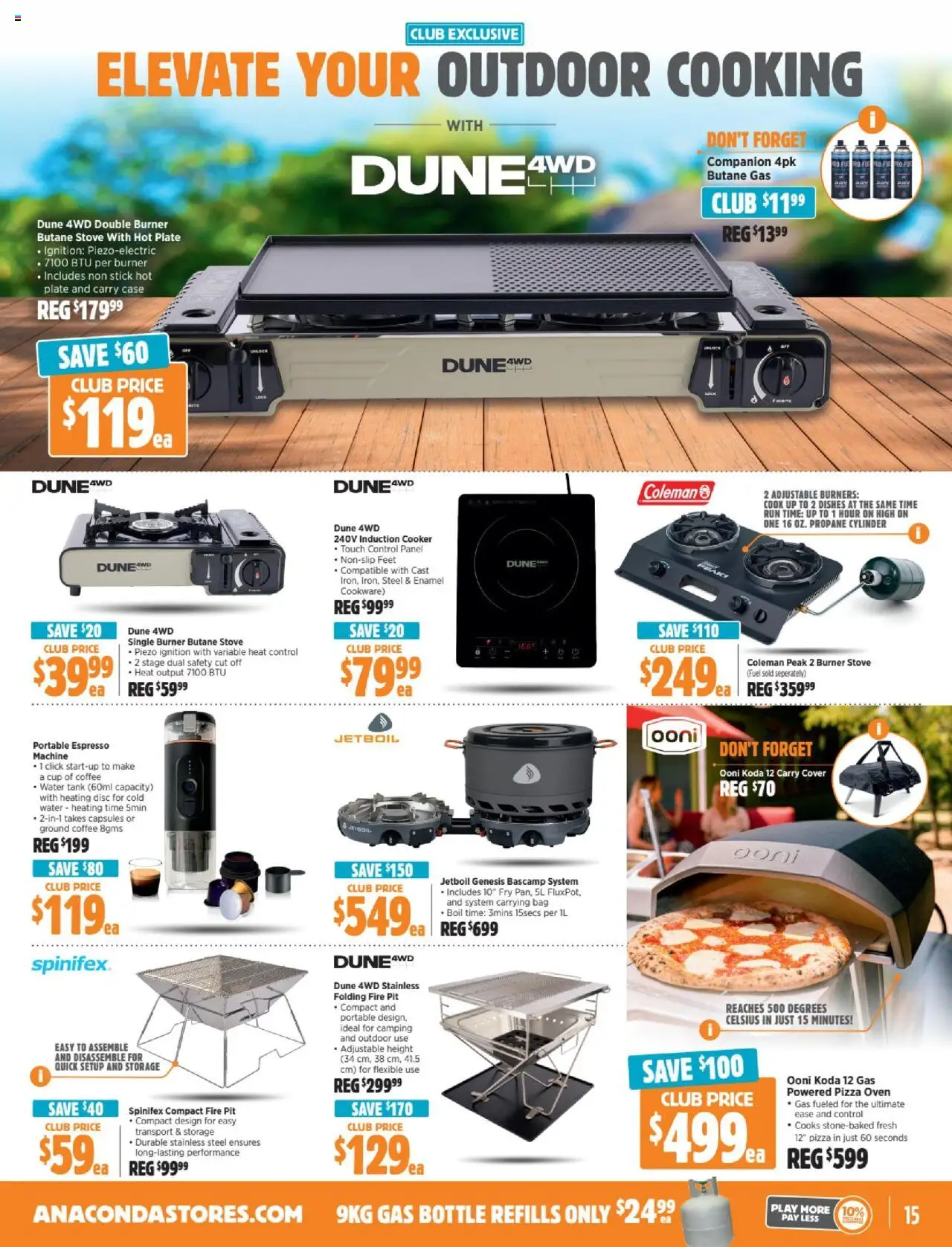 Anaconda catalogue - valid from 11.08.2025 | Page: 15 | Products: Water, Portable, Oven, Stove