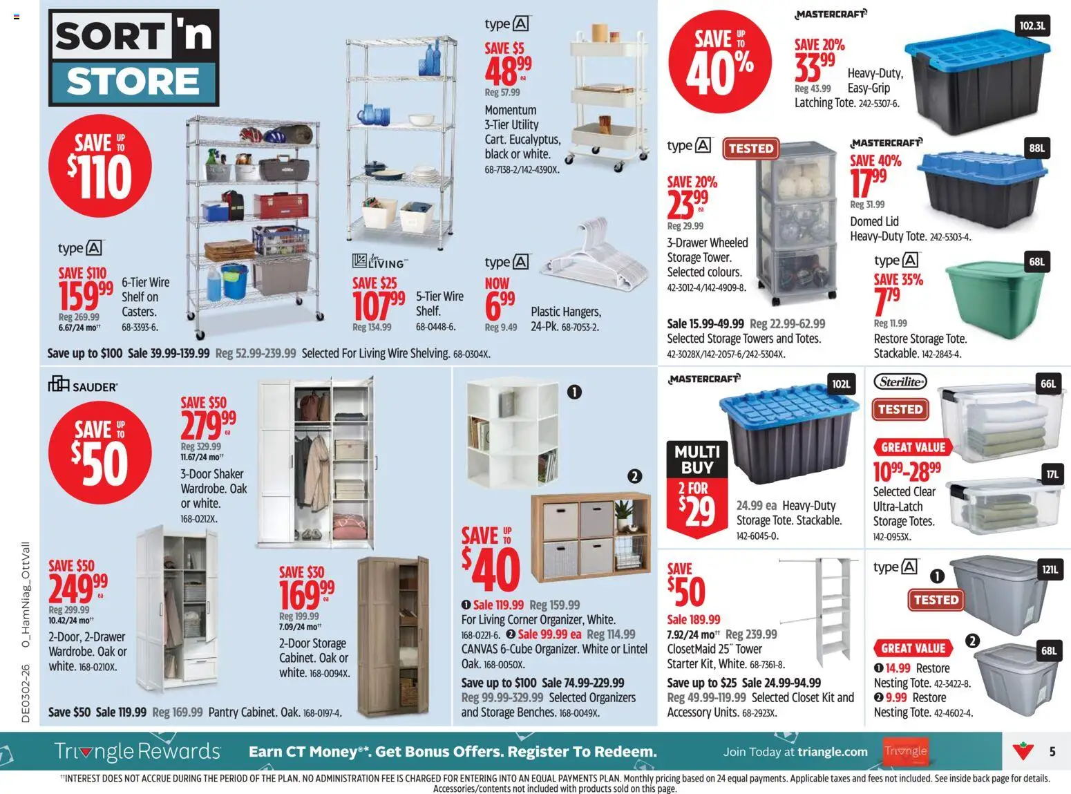 Canadian Tire flyer valid from 08.01.2026 | Page: 5 | Products: Shelf