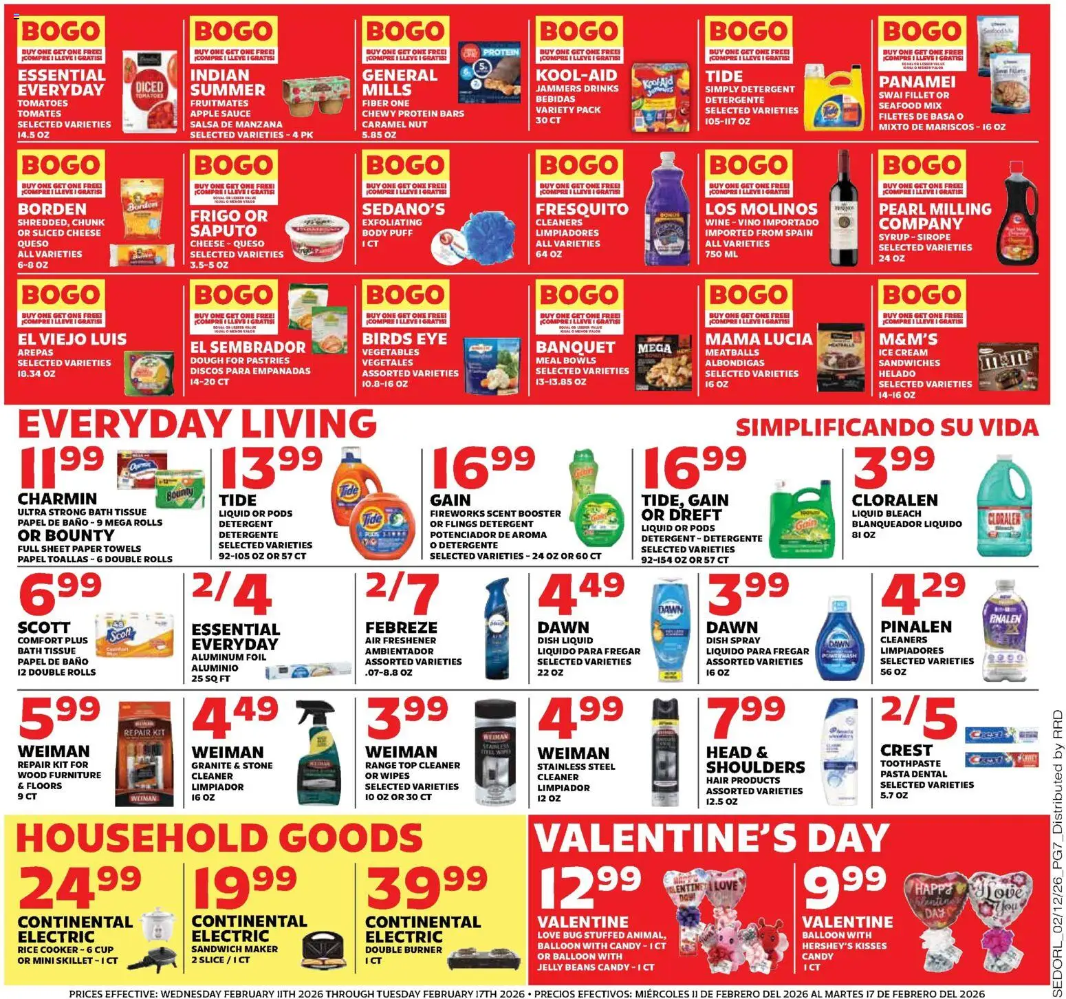 Sedano's Weekly Ad - valid from 11.02.2026 | Page: 7 | Products: Cooker, Skillet, Cheese, Pasta