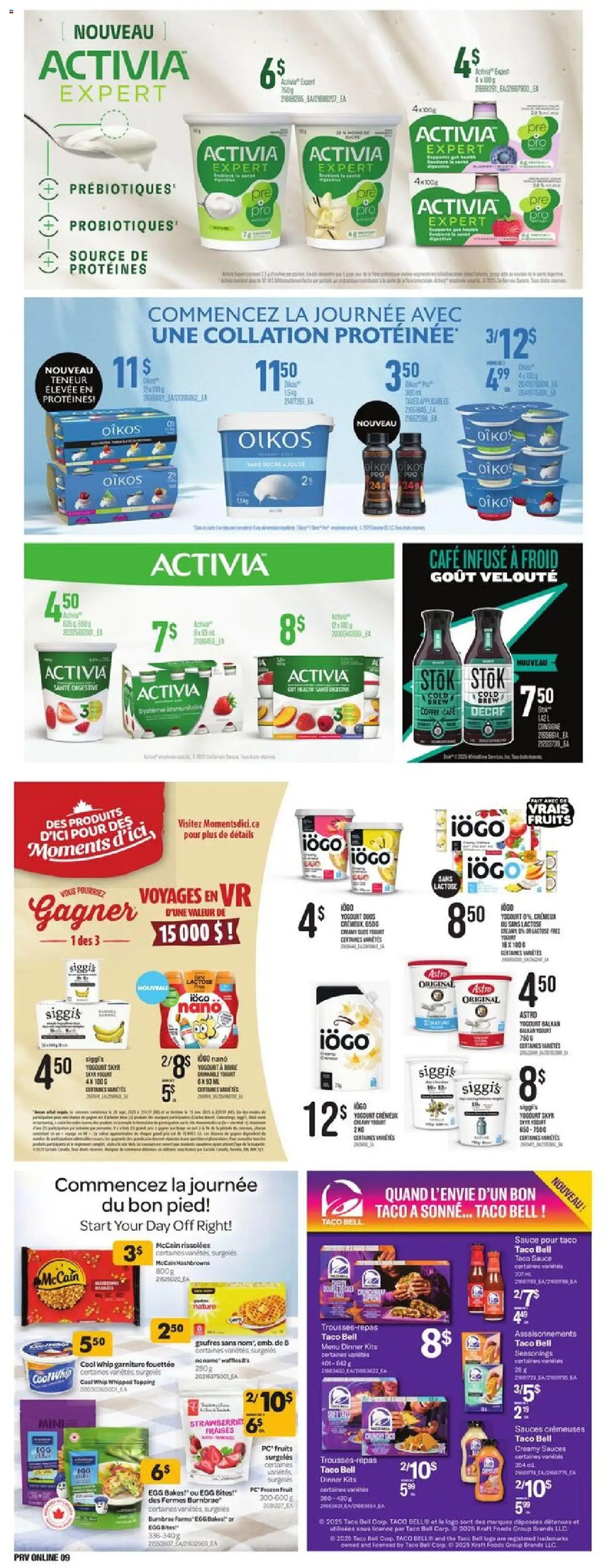 Provigo flyer valid from 23.10.2025 | Page: 11 | Products: Strawberries, Yogurt, Coffee