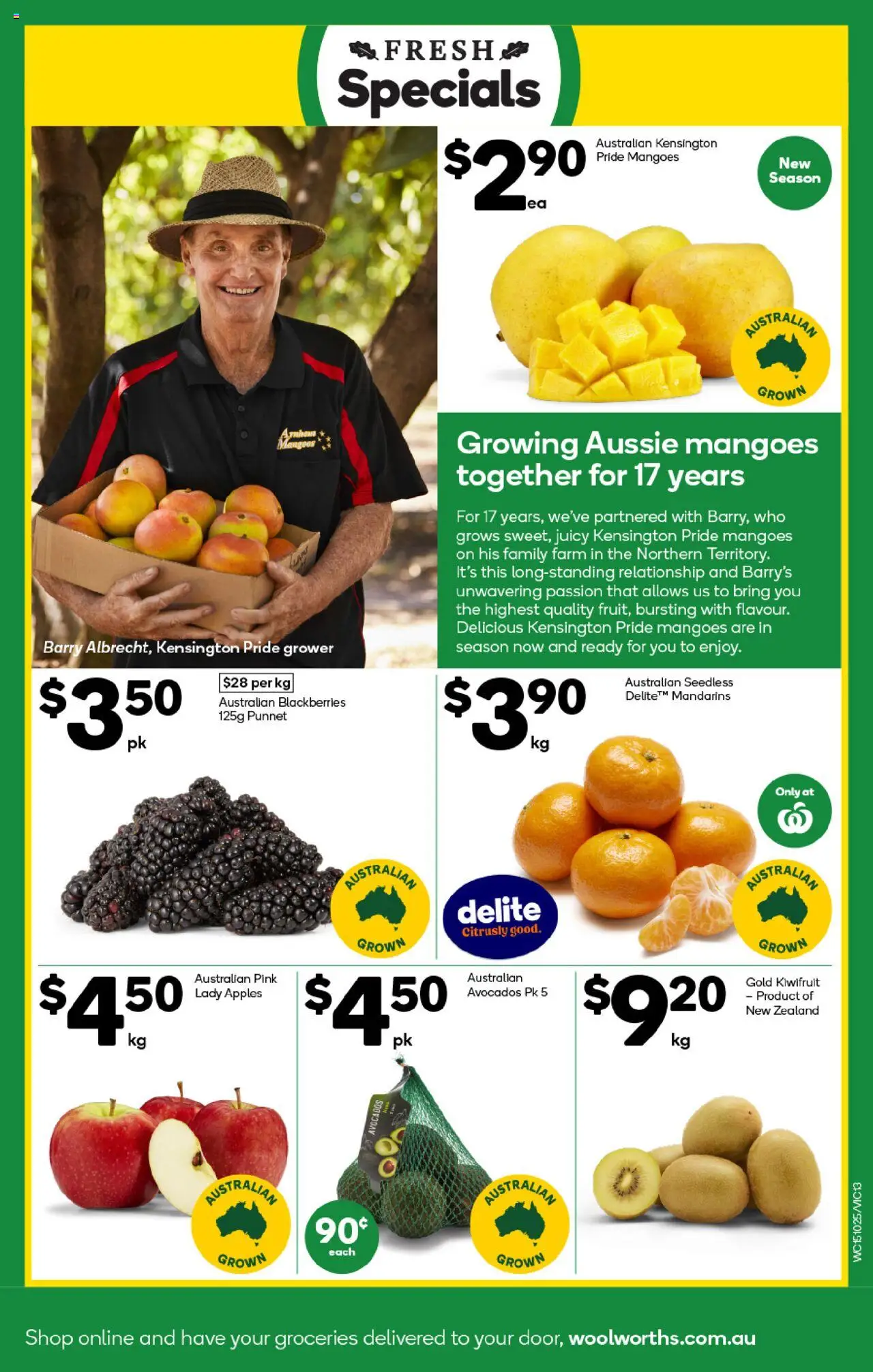 Woolworths catalogue - valid from 15.10.2025 | Page: 13 | Products: Apples, Kiwifruit, Mandarins