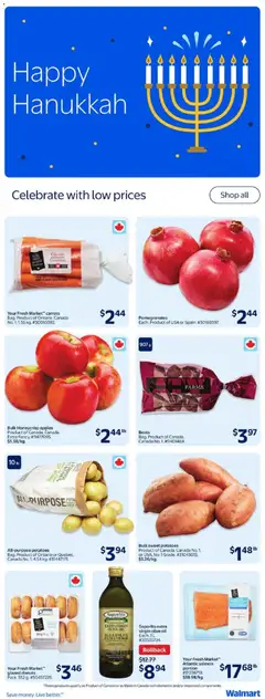 Preview of Walmart weekly flyer from shop Walmart valid from 11.12.2025 | Page: 20 | Products: Potatoes, Oil, Apples