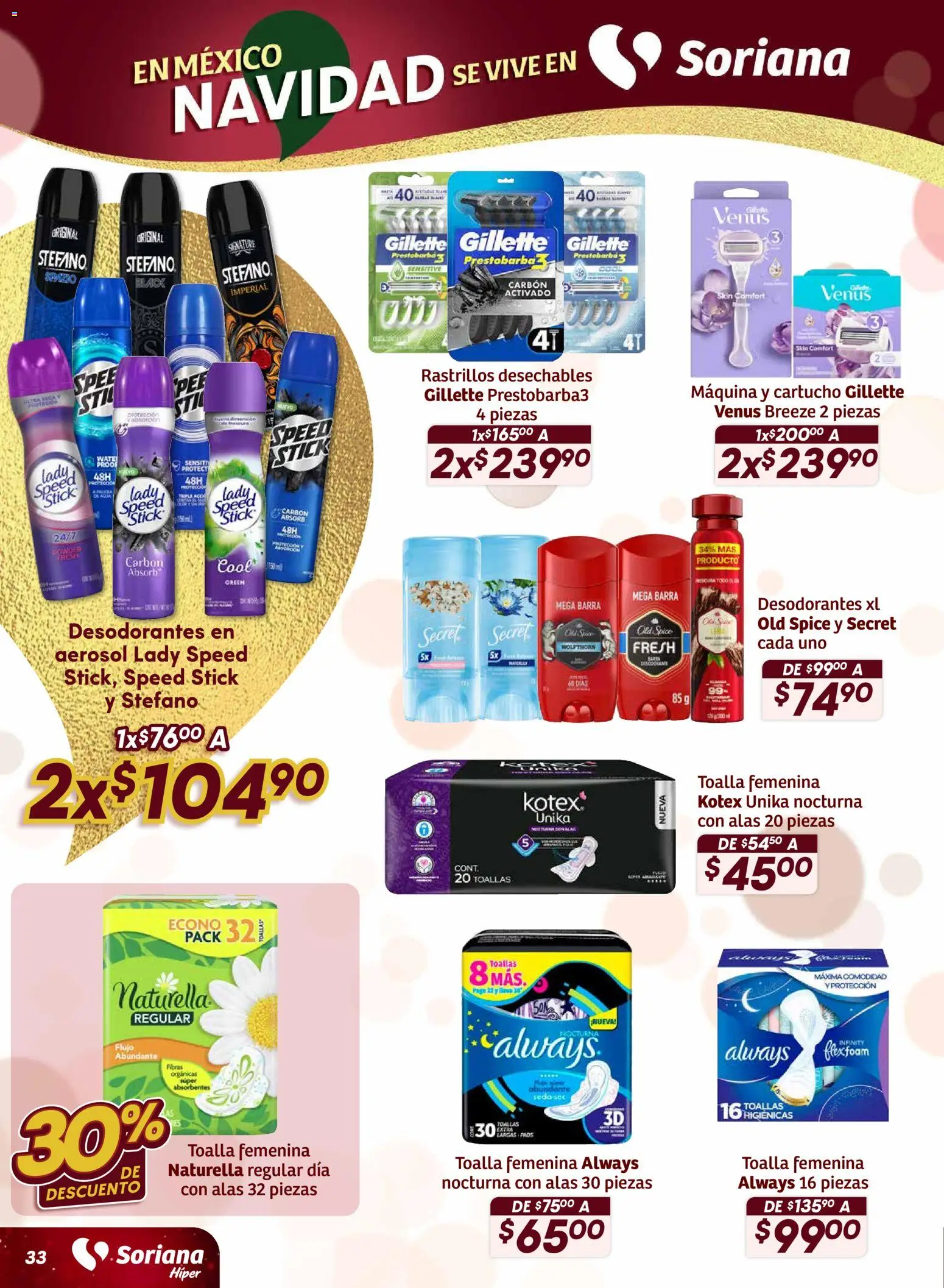 Nuevas ofertas de Soriana válidas en toda la República Mexicana desde el 27.11.2025. ¡Encuentra las mejores ofertas en Soriana - Preciazazaso Híper: Valle de México! | Página: 34 | Productos: Toalla, Barra, Toallas