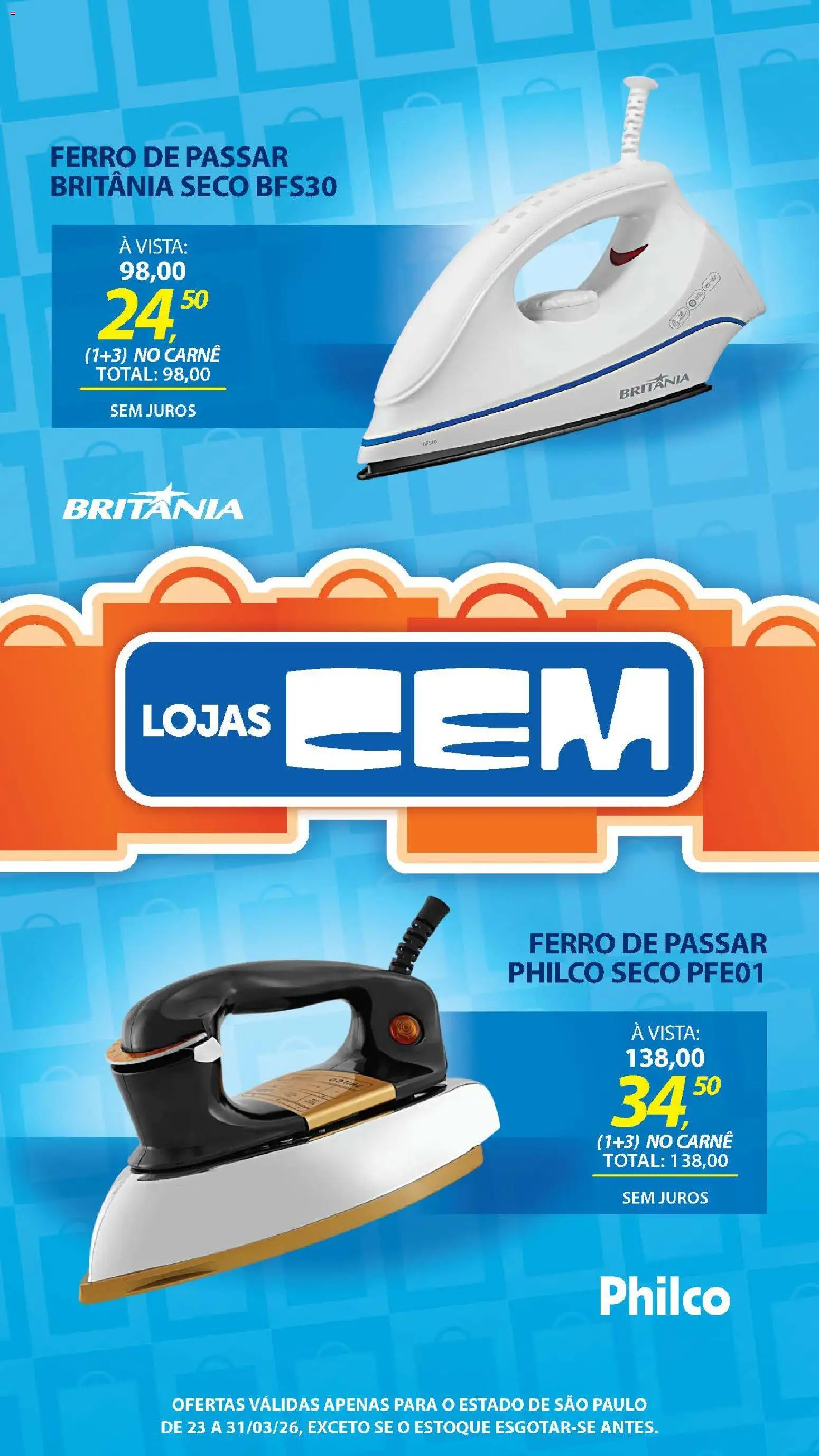 Lojas Cem Folheto - válido de 23.03.2026 | Página: 121