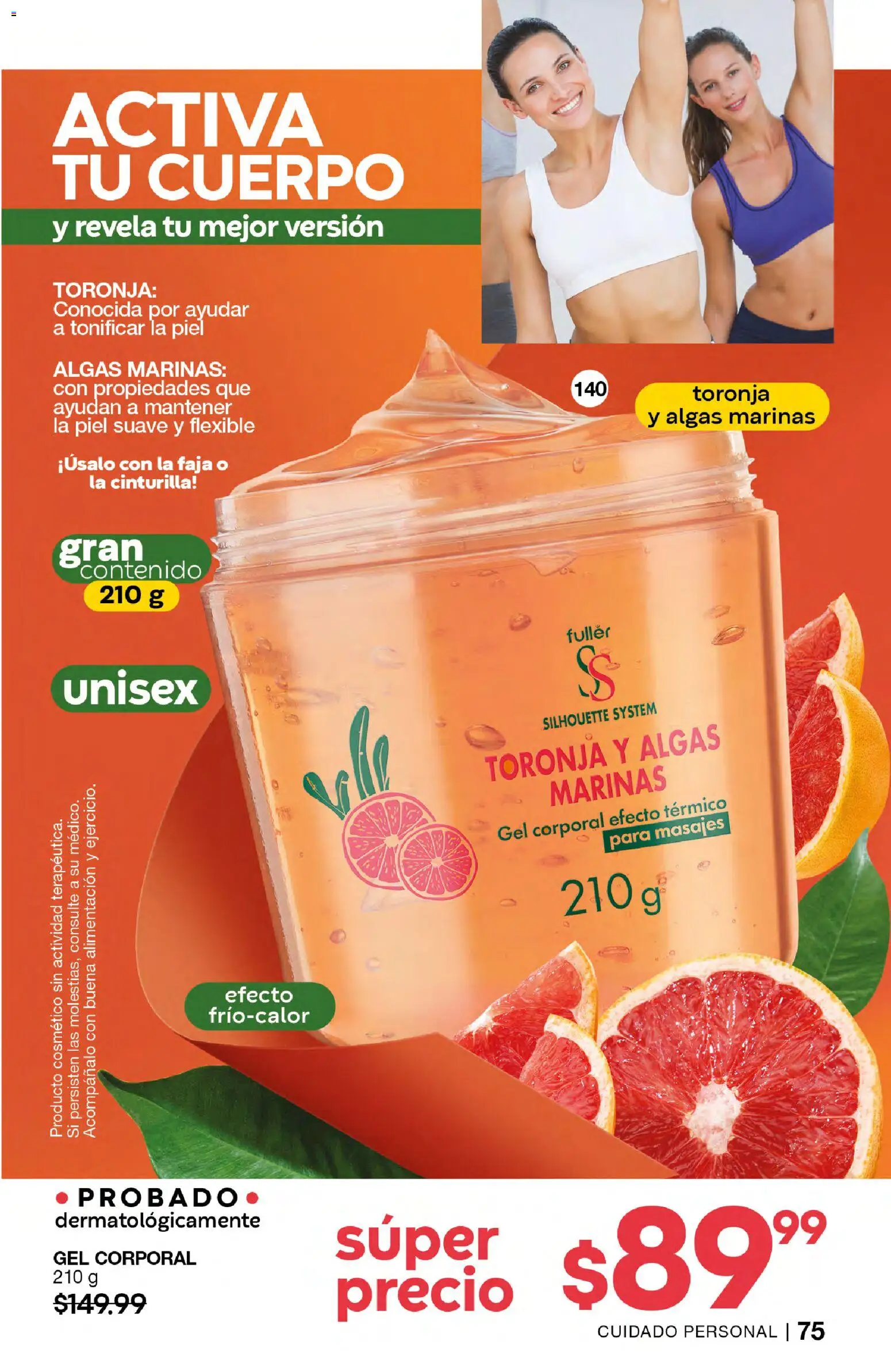 Nuevas ofertas de Fuller válidas en toda la República Mexicana desde el 10.12.2025. ¡Encuentra las mejores ofertas en Fuller campaña 18 2025! | Página: 76 | Productos: Gel corporal, Toronja, Flexible, Faja